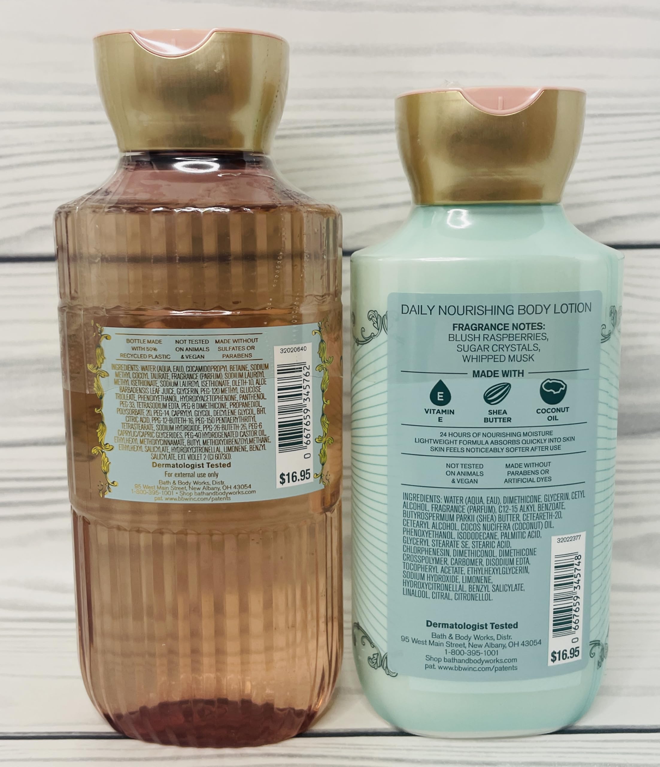 Bath & Body Works Body Sweetest Song Lotion and Body Gel Wash 2 Piece Set