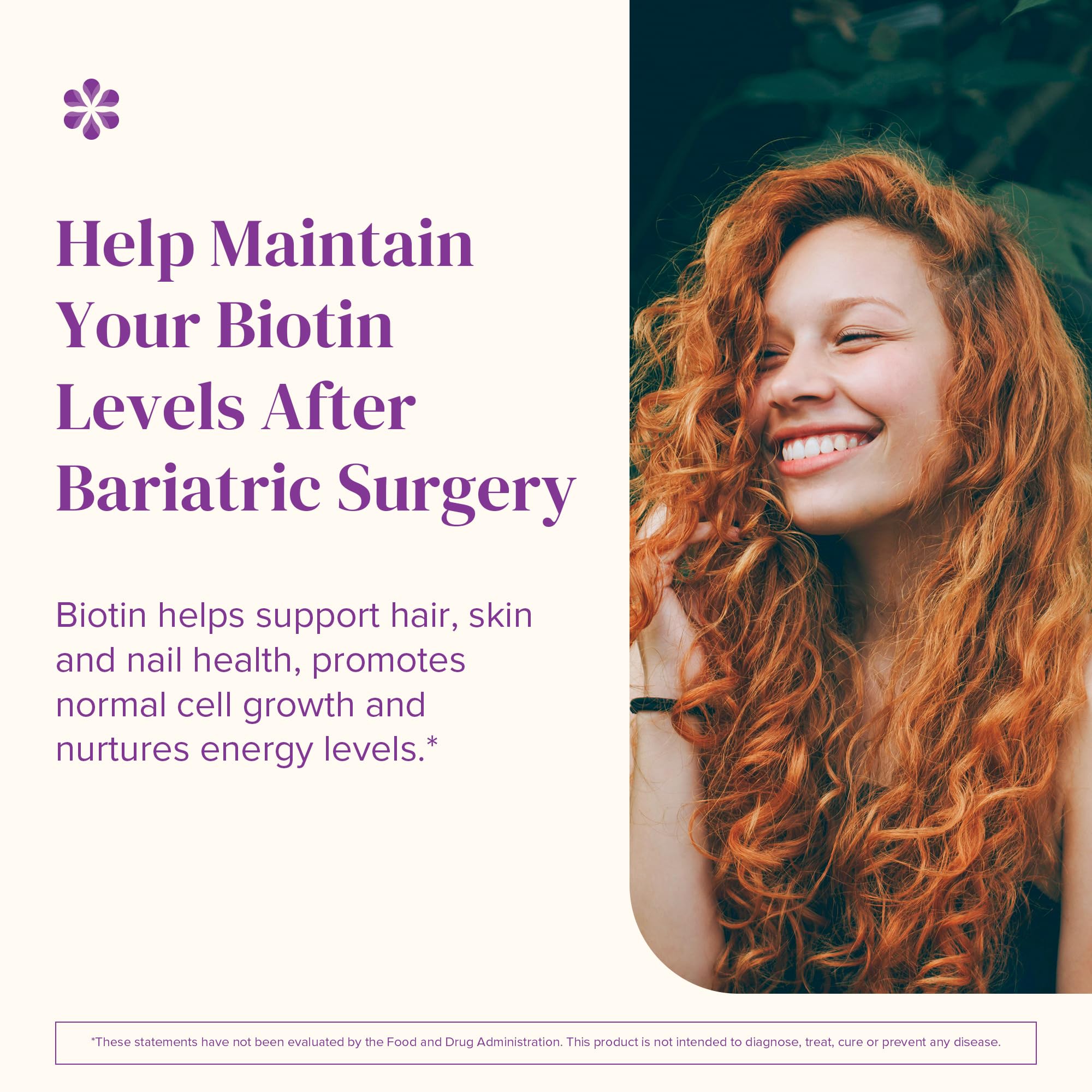 BariMelts Biotin 5000mcg - 90 Fast-Dissolving Tablets (3-Month Supply) - Sugar-Free Bariatric Vitamins for Women, Natural Strawberry Flavor