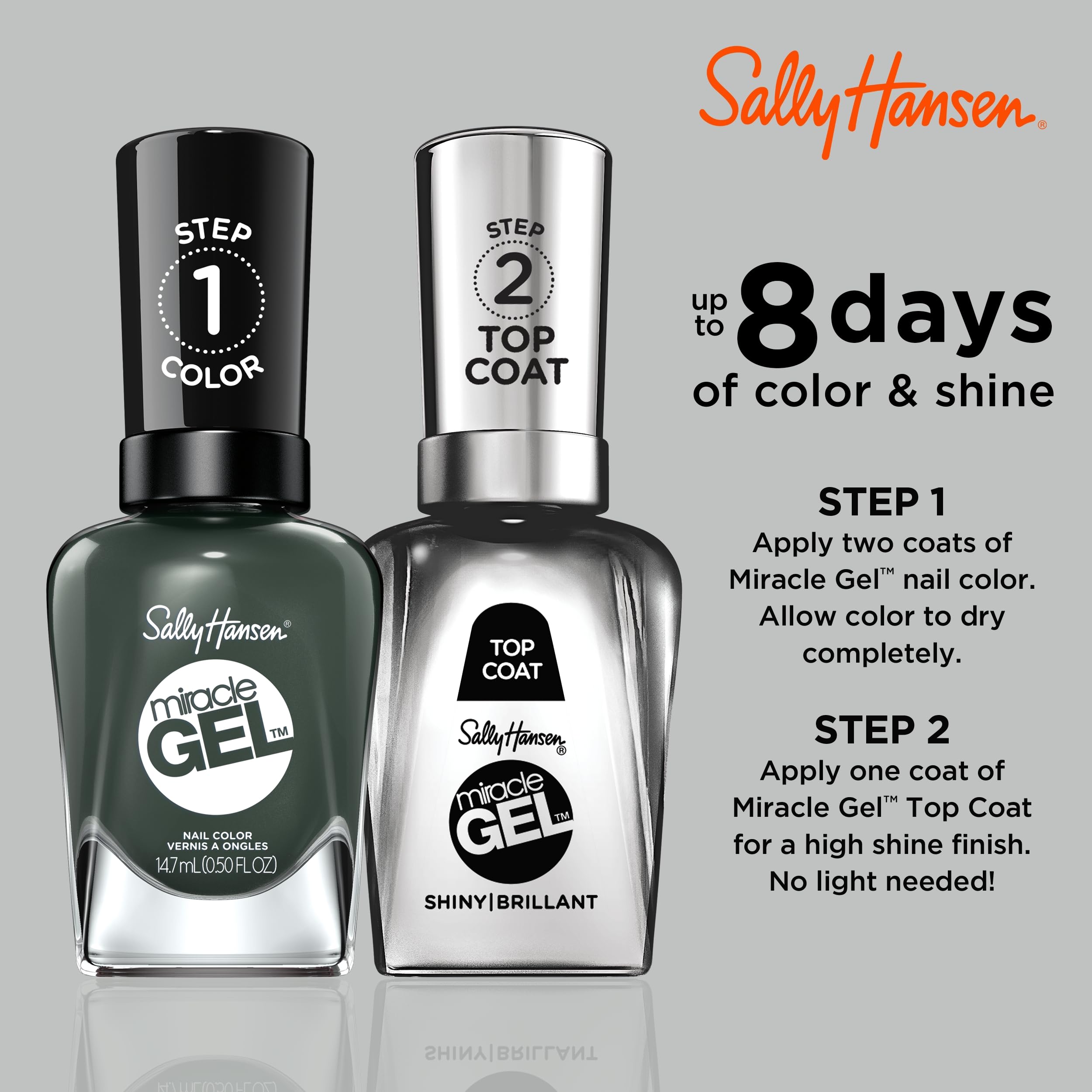 Sally Hansen Miracle Gel, Leaf Me Be, 0.5 Ounce