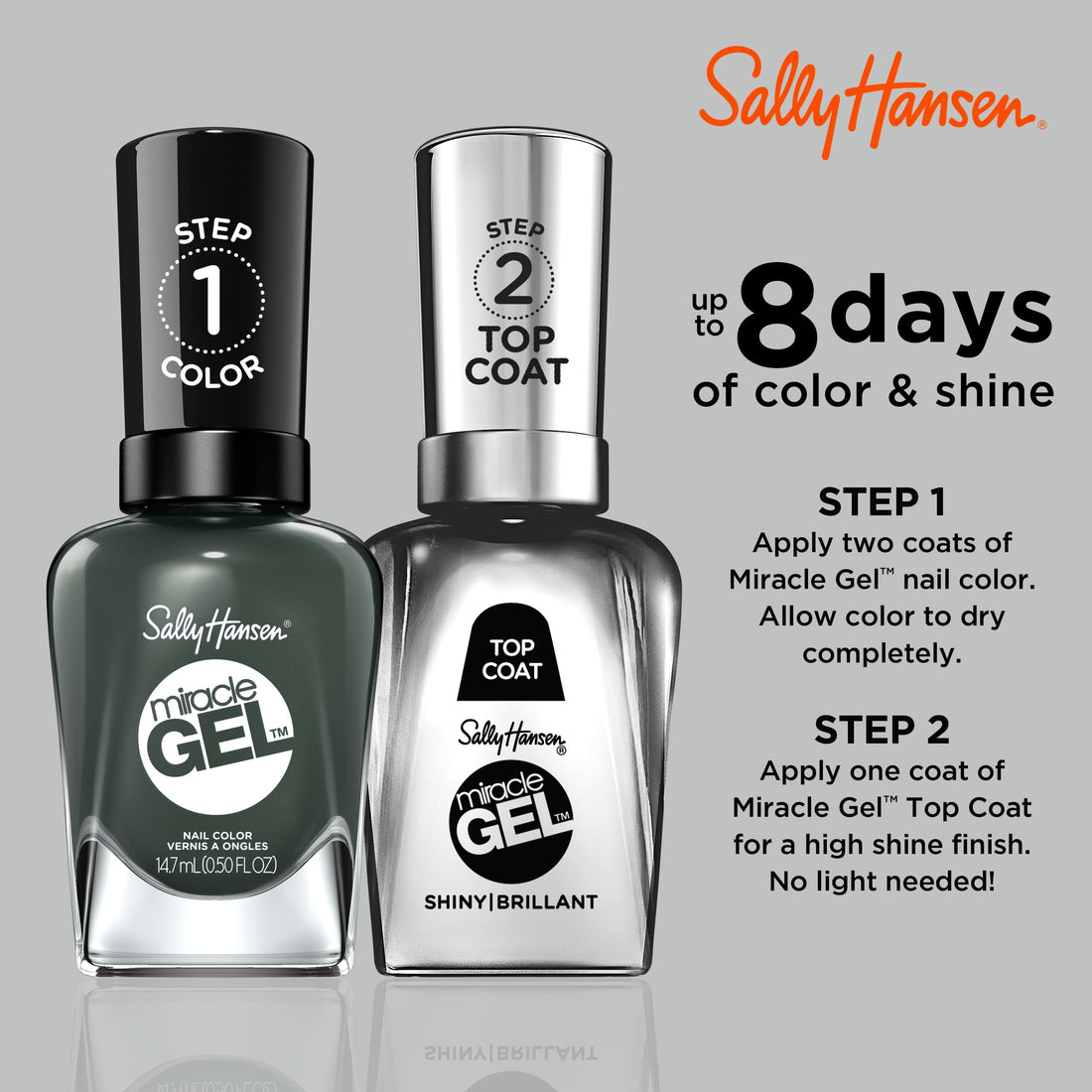 Sally Hansen Miracle Gel, Leaf Me Be, 0.5 Ounce