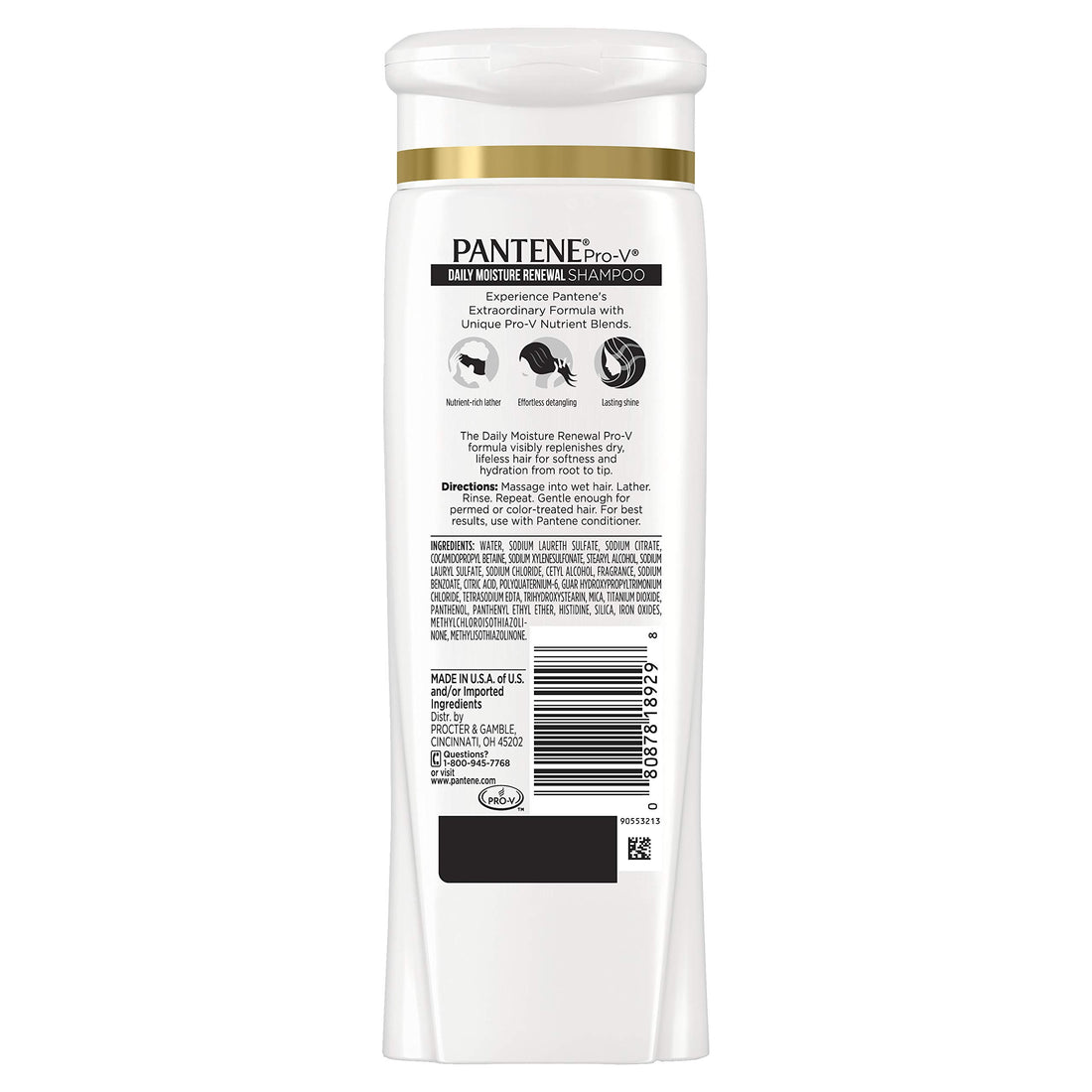Pantene Daily Moisture Renewal Duo set, 12.6 Oz Shampoo and 12 Oz Conditioner