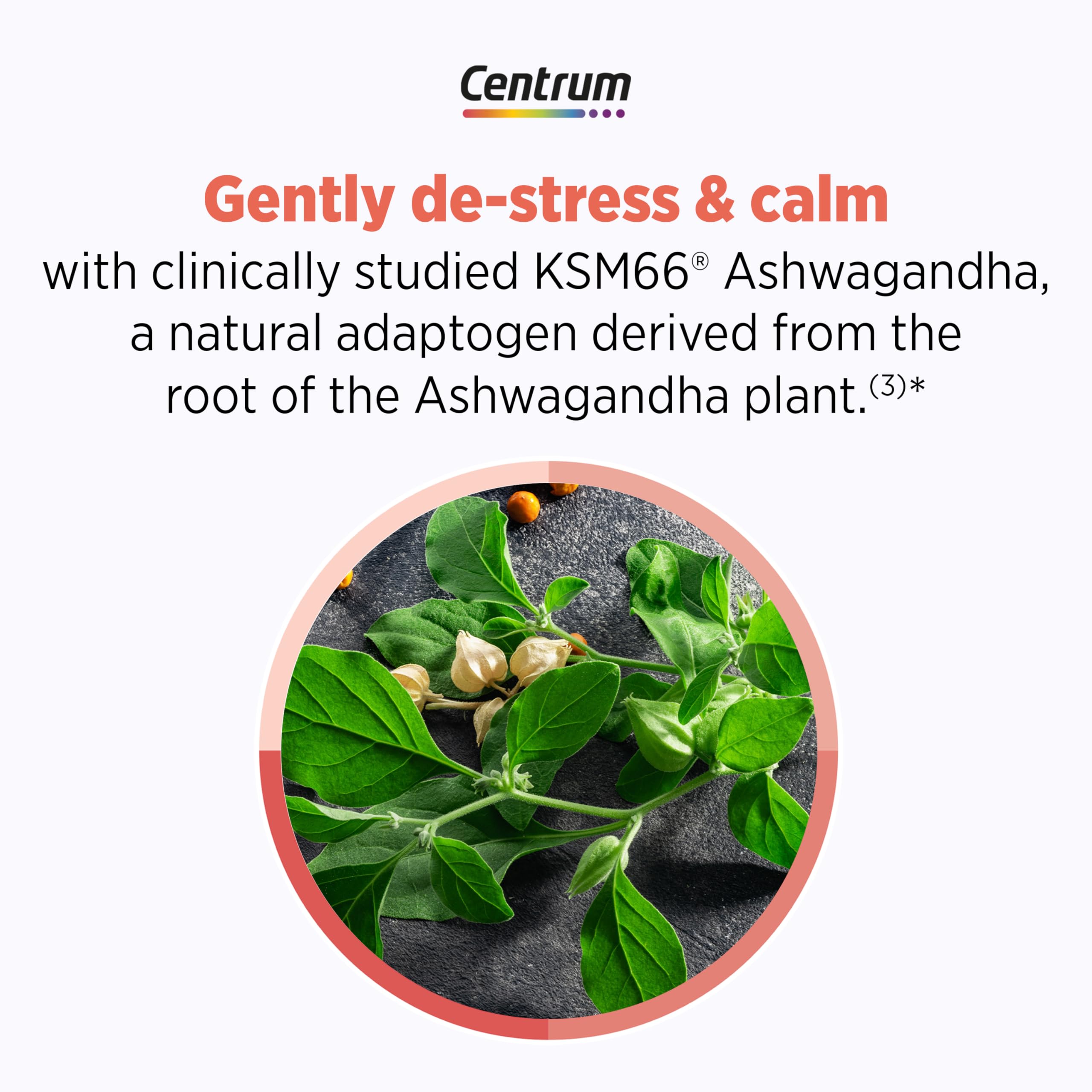 Centrum Clear Mind and Calm Mood Menopause Support Tablets, with Clinically Studied enXtra, 30 Count