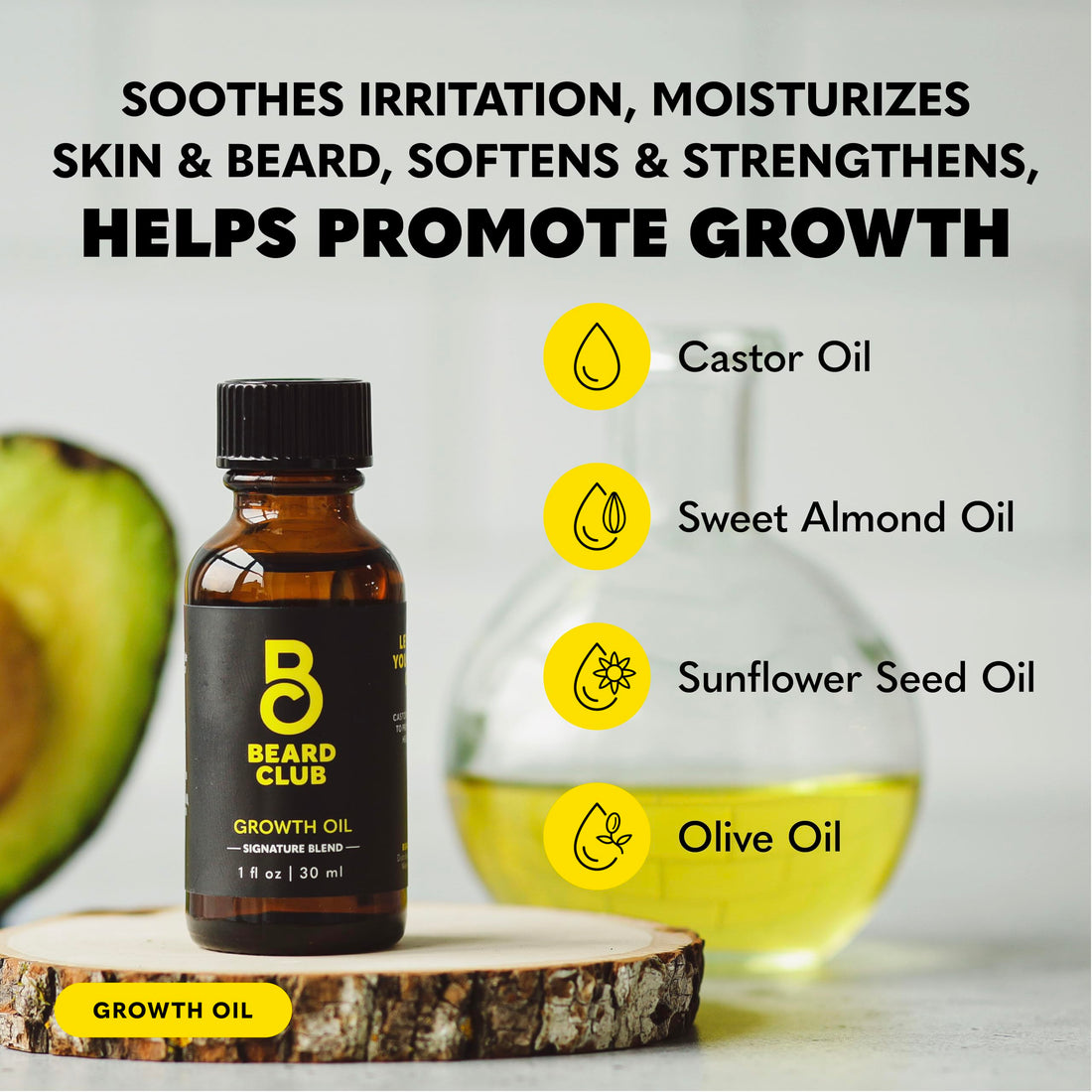 The Beard Club Signature Beard Growth Kit - Derma Roller, Beard Growth Oil, Beard Growth Vitamins, Vitamin Spray & Beard Brush - Gift Set