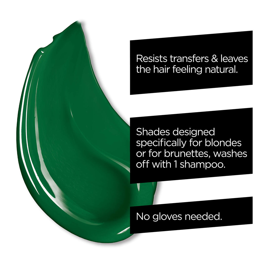 L'Oreal Paris Hair Makeup Temporary 1-Day Hair Color for Brunettes, Green 70, 1 Fl Oz