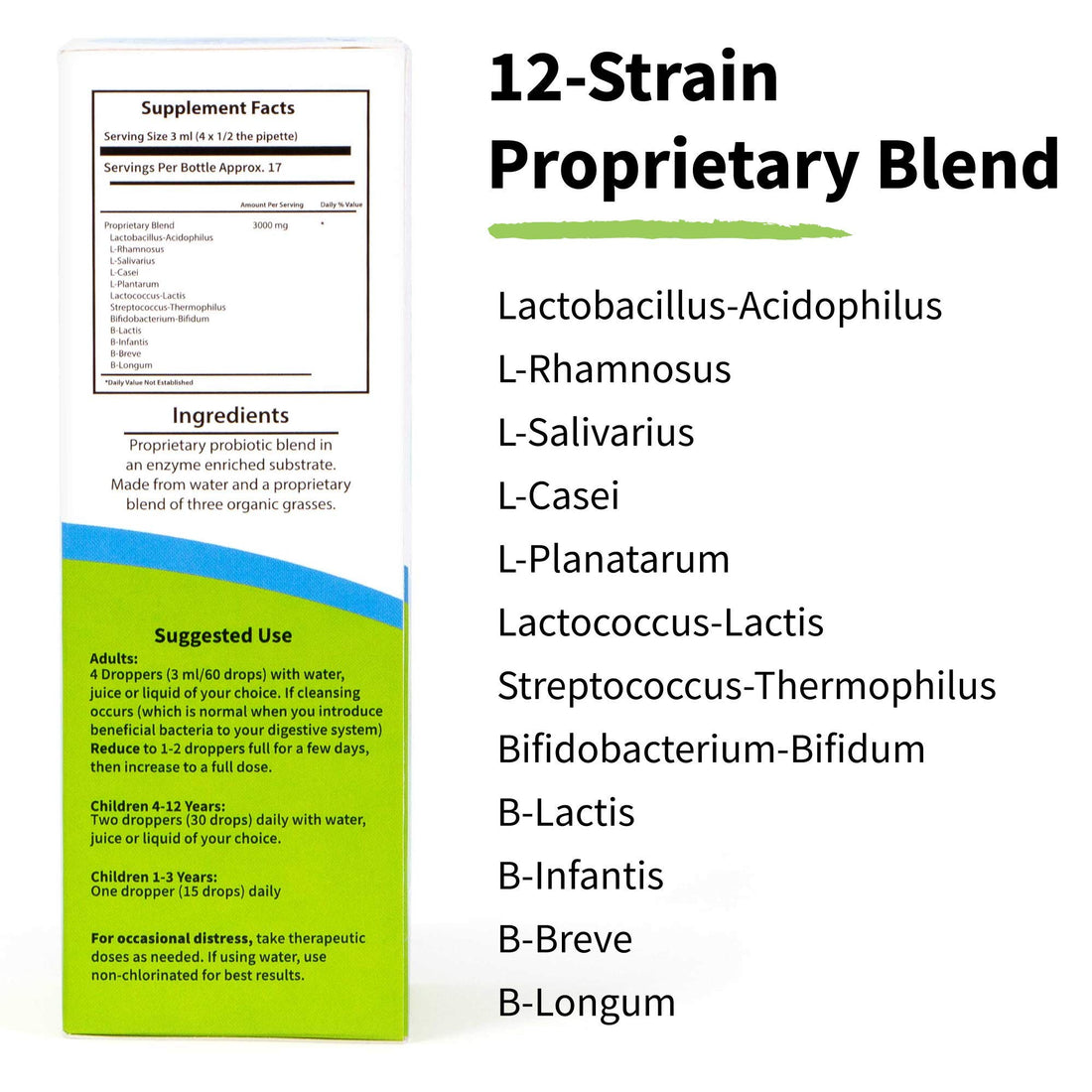 LiviaOne Daily Liquid Probiotics, USDA-Certified Organic Probiotics, Allergen- and Gluten-Free Vegan Probiotic for Women and Men, Non-GMO and Raw, 2 Fl Oz (Pack of 1)