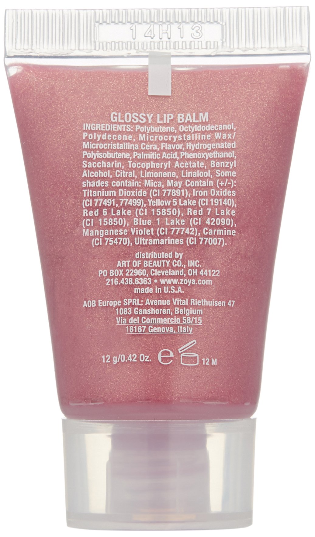 ZOYA Lip Gloss, Luck, 0.42 oz.