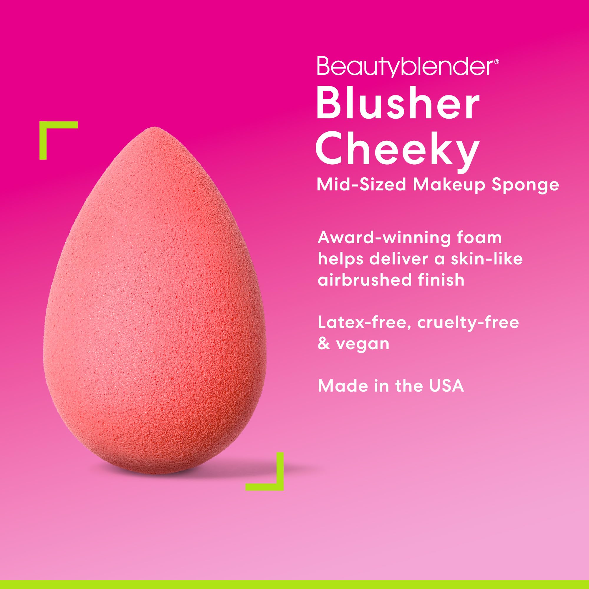 BEAUTYBLENDER BEAUTY.BLUSHER CHEEKY Mid Size Makeup Sponge Perfect for Cream & Powder Blushes