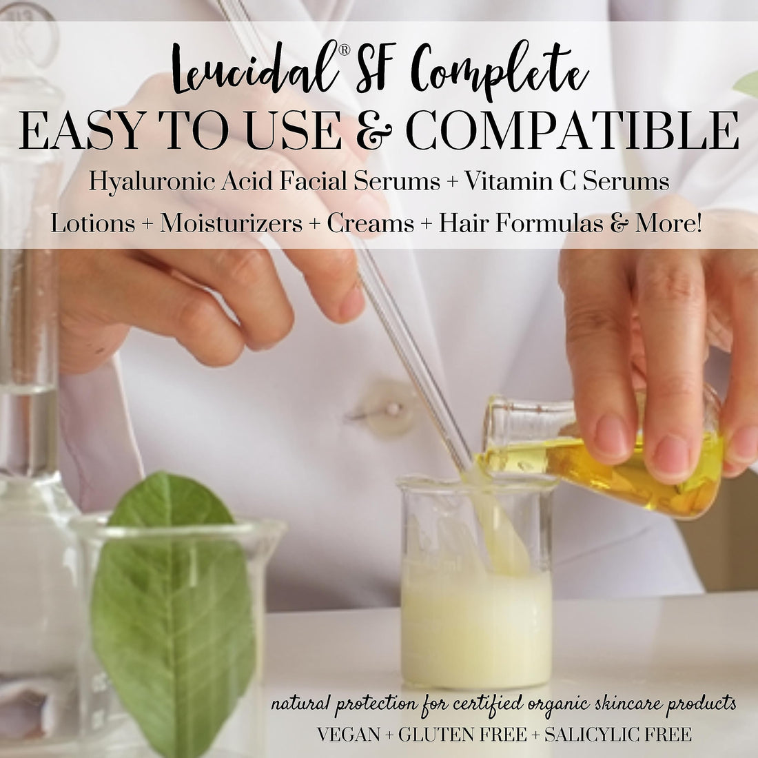 Leucidal Complete Natural Preservatives for Cosmetics Alternative Protectant Making Organic Hair Soap Skincare Radish Root Leucidal Liquid + AMTicide Coconut Ferment 4 oz