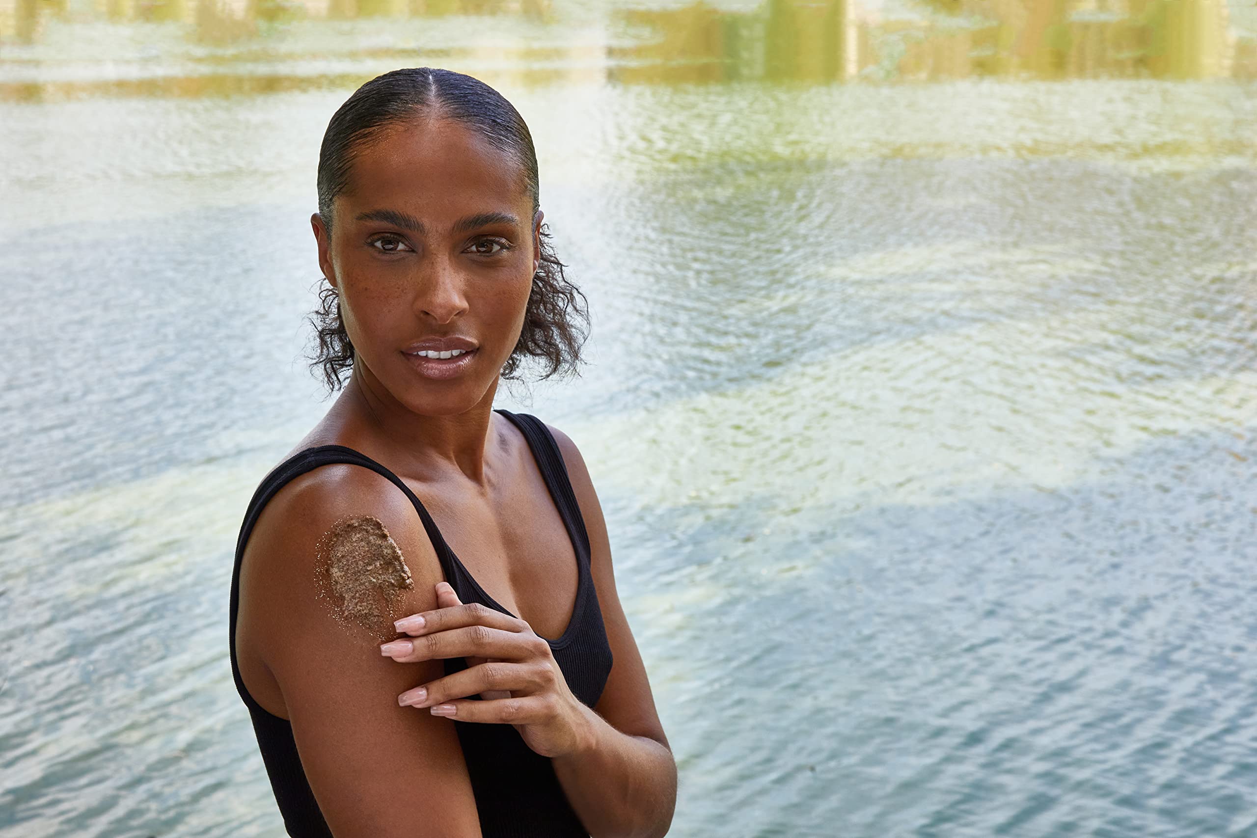 LATHER Lavender and Olive Foaming Body Scrub | Dual Body Scrub & Body Wash | Exfoliating Body Scrub | Body Skin Care Products | Body Scrubber | Body Scrub, Hand Scrub & Leg Exfoliator | 4 oz Jar