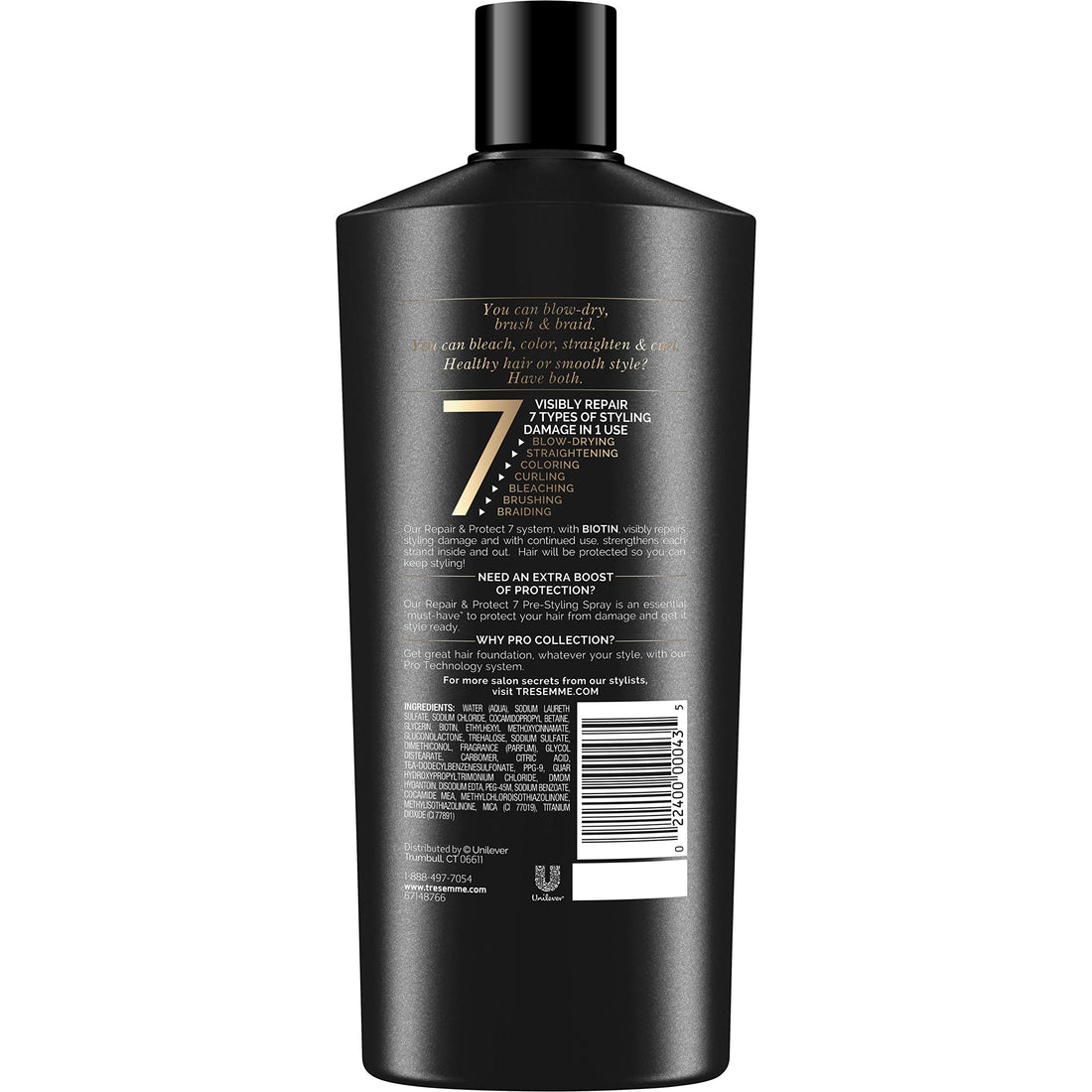 TRESemmé Shampoo, Repair & Protect, 22 oz