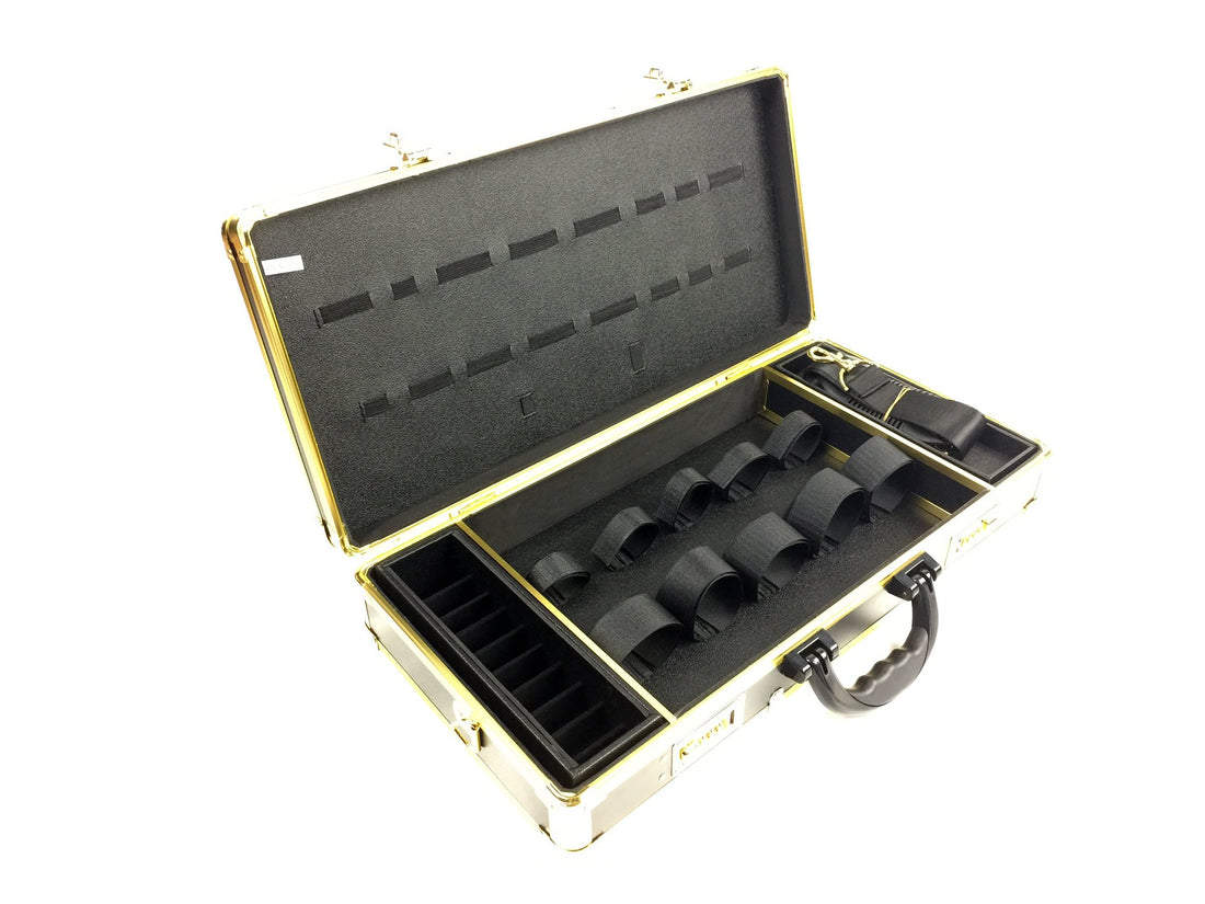 Barber box L22 xW3.9 xH10.6 inches golden color