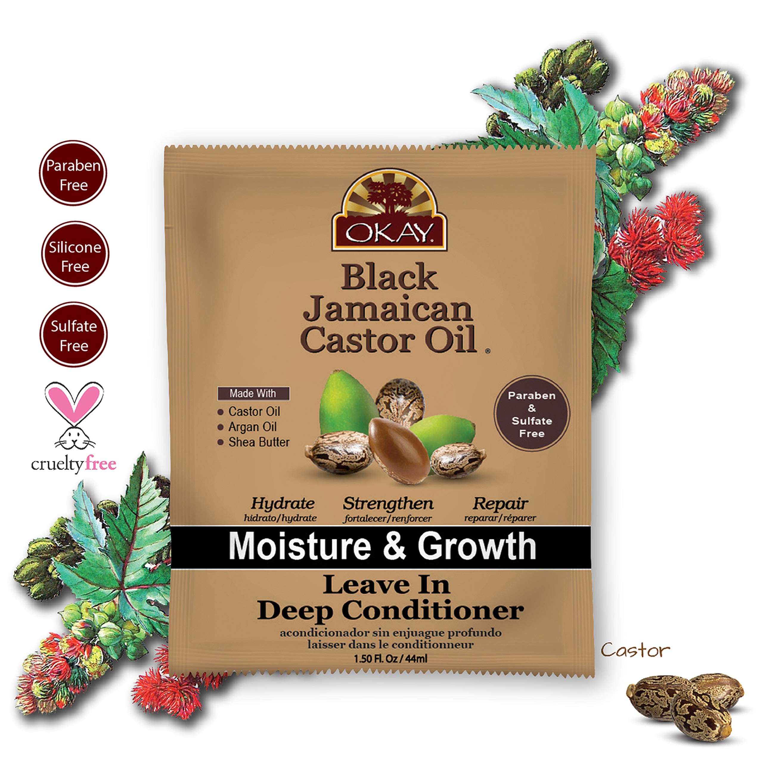 Okay Black Jamaican Castor Oil Leave-In Deep Conditioner 1.5OZ