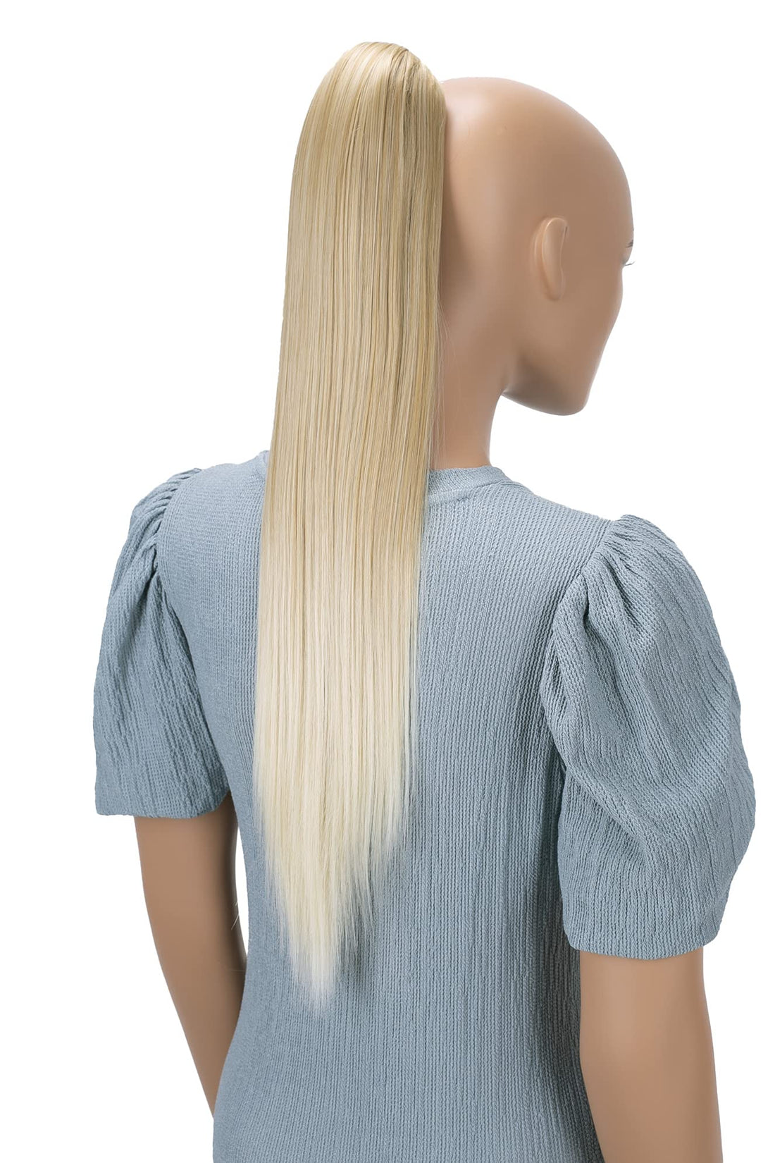Prettyshop Hairpiece-Ponytail 24 (60Cm) Light Blonde Mix # 27T613A H613: Prettyshop Hairpiece Ponytail Clip On Extension Long Hair Smooth Heat-Resisting 24(60Cm) Light Blonde Mix # 27T613A H613