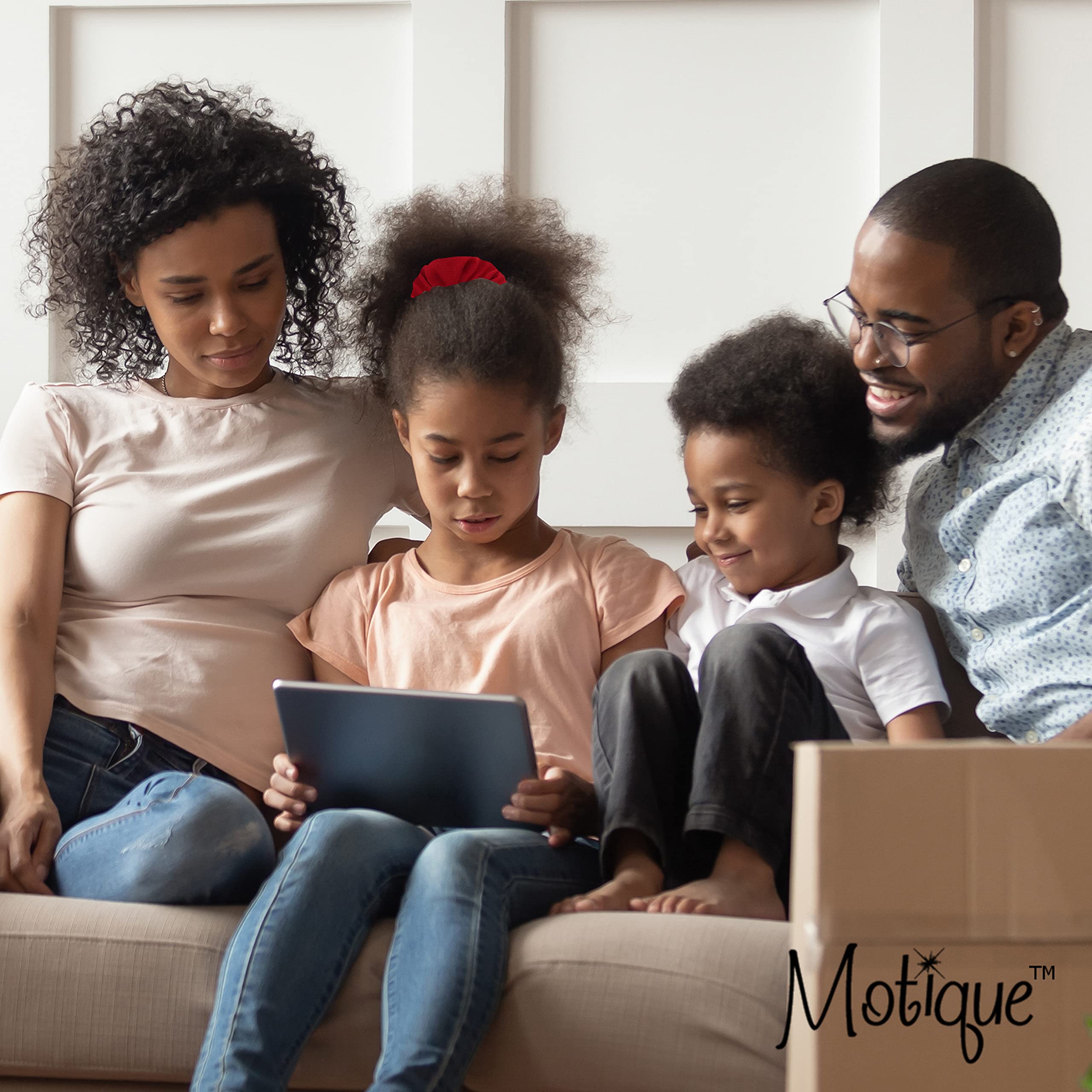 Motique Accessories 12 Pack Solid Hair Ties Scrunchies - Hot Pink