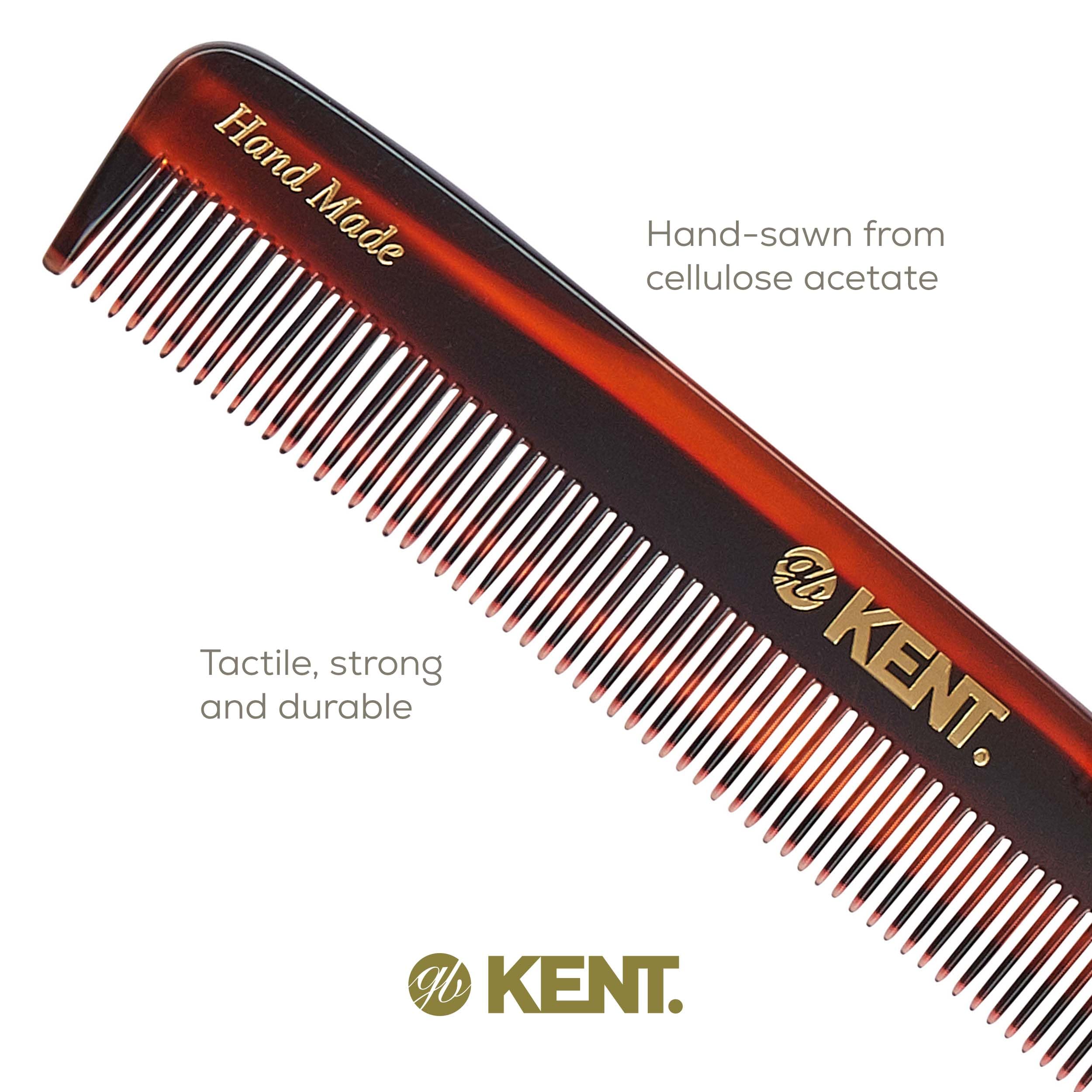 Kent Authentic Handmade Dressing Comb, Dark Brown, 160mm