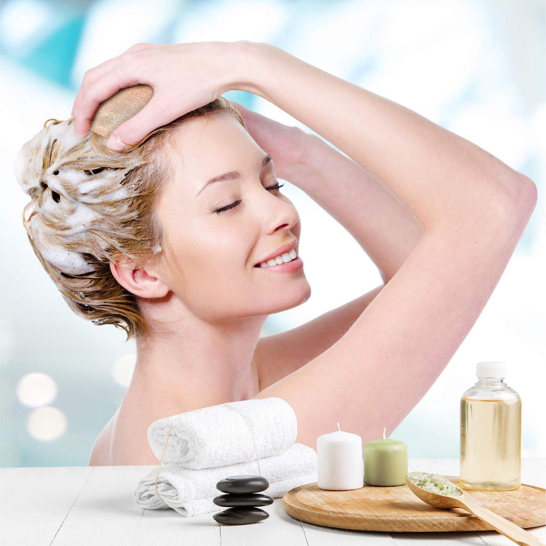 Solid Conditioner Bar, Organic, Plant Based, SLS Free, Vegan, All Hair Types | pH Balanced, Plastic Free | Eco Friendly, Safe For Travel (Coconut Dream) | 2oz