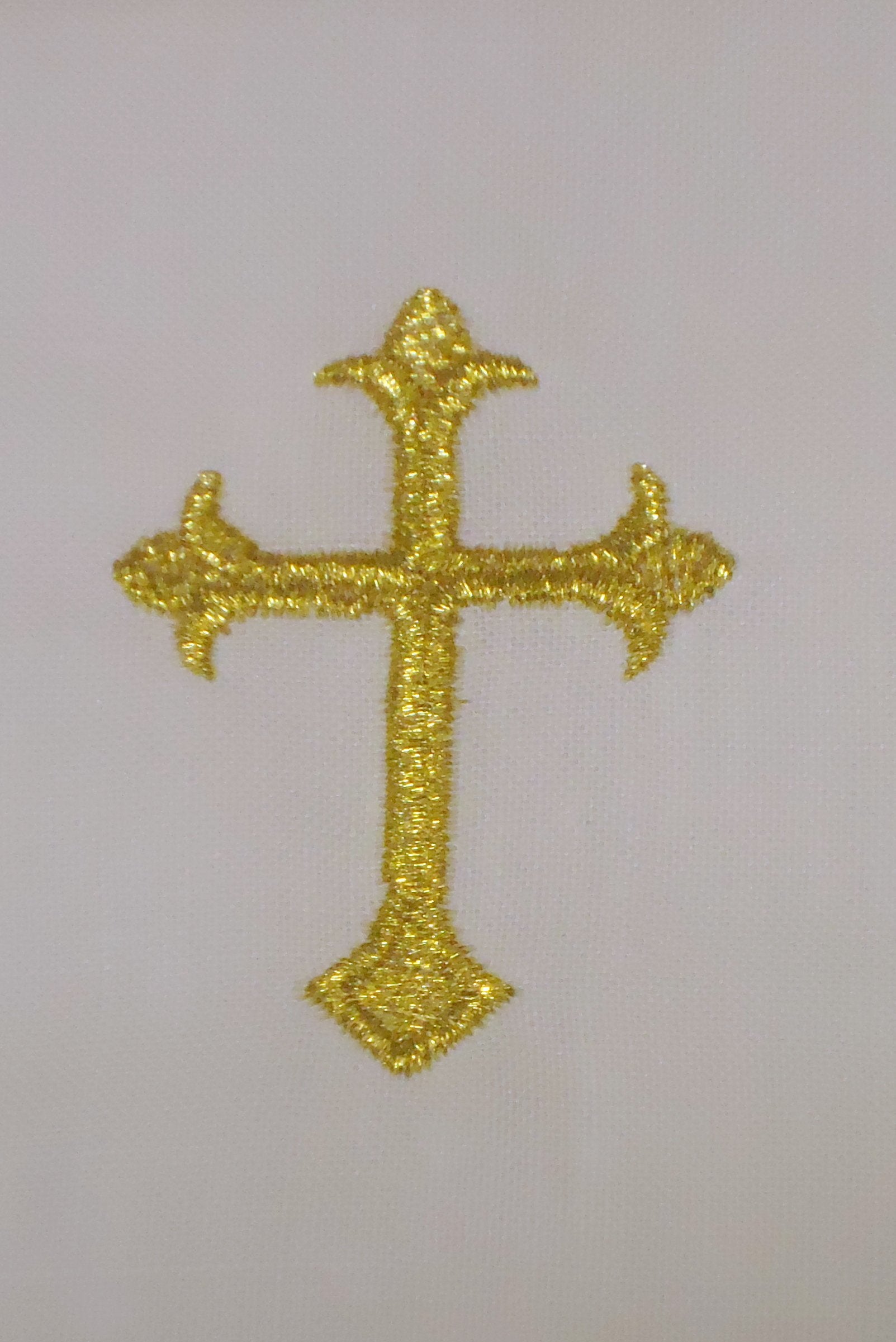 Baby Baptism Cloth with Gold Cross