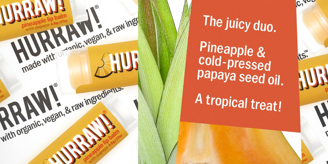 Hurraw! Banana, Apple, Pineapple Lip Balms, 3 Pack Bundle: Organic, Certified Vegan, Cruelty and Gluten Free. Non-GMO, 100% Natural. Bee, Shea, Soy & Palm Free. Made in USA