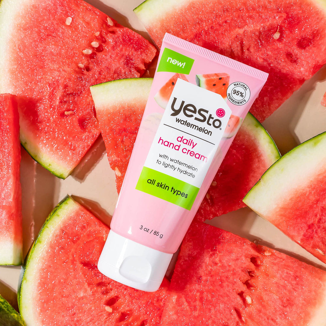 Yes To Watermelon I Daily Hand Cream 3 Oz 2 Pack I I Hydrate Refresh I Watermelon Extract I Vegan I 95 Natural Ingredients, All Skin Types