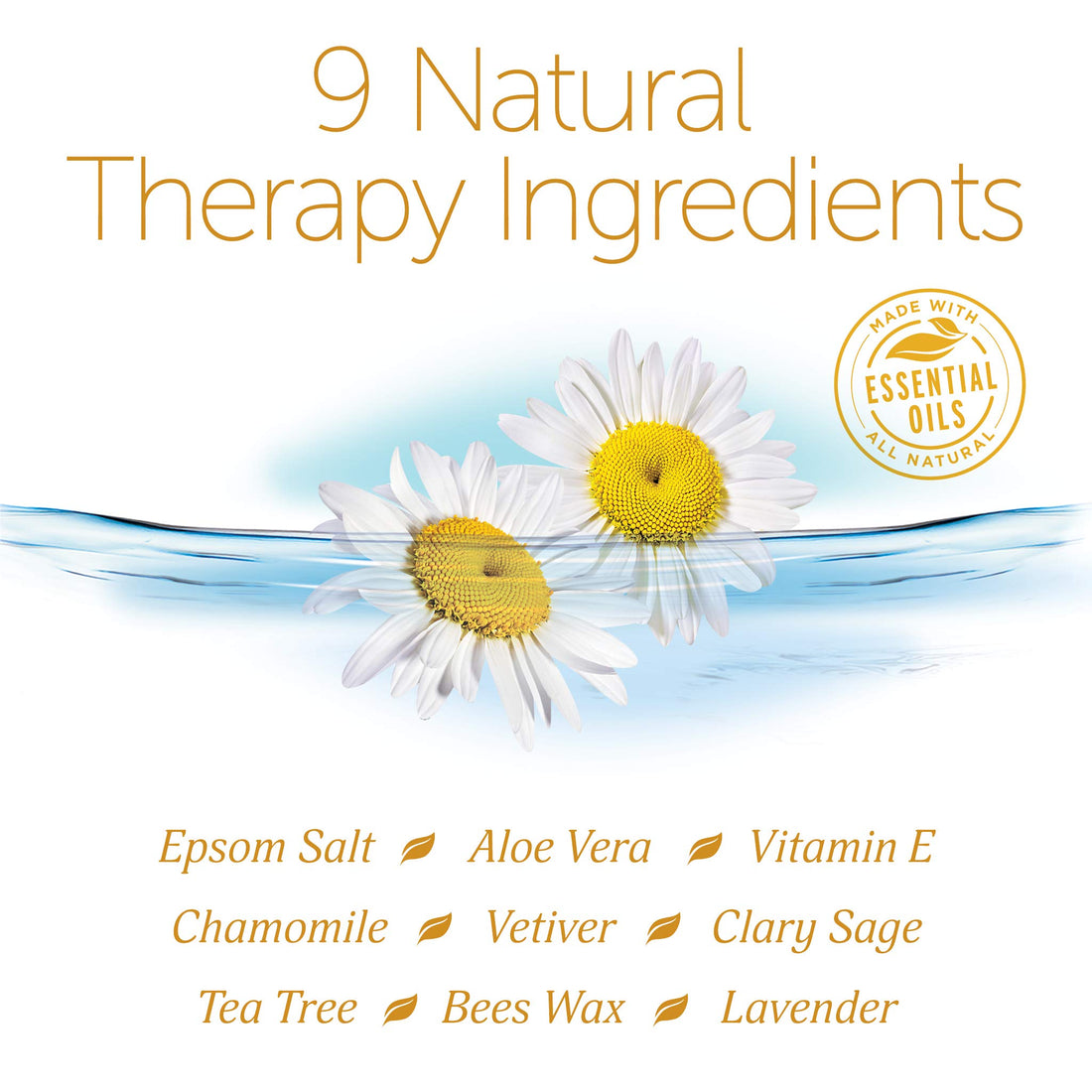 Epsoak Epsom Salt | 2 lb. Soothe + Calm - For Bath, Spa, Shower & Feet (Everyday Epsom Salts) : Soothe + Calm - 2 lb. Bag