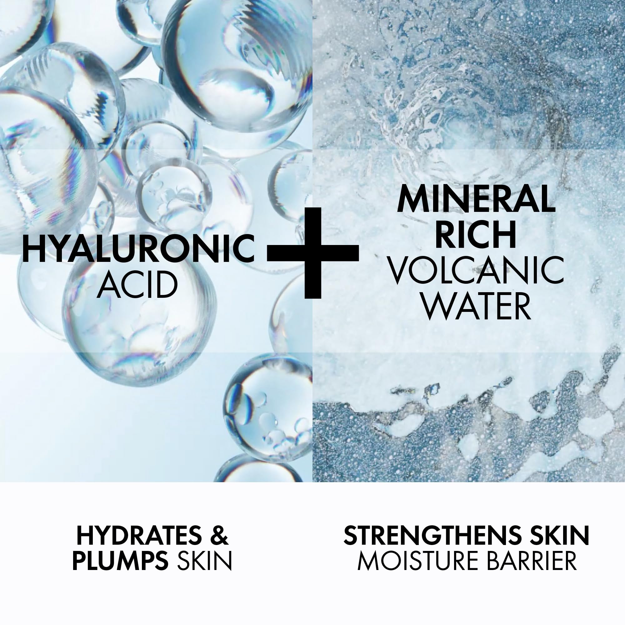 VICHY Mineral 89 Fortifying & Hydrating Daily Skin Booster, Pure Hyaluronic Acid Serum For Face, Plumps & Hydrates, Repairs Skin Barrier, Lightweight Moisturizing Gel, Fragrance Free & Oil-Free