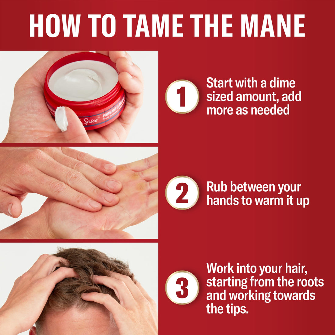 Old Spice Classic Pomade for Men, Medium Hold, Low Shine, Men's Hair Styling, 2.22 Oz Each, Twin Pack