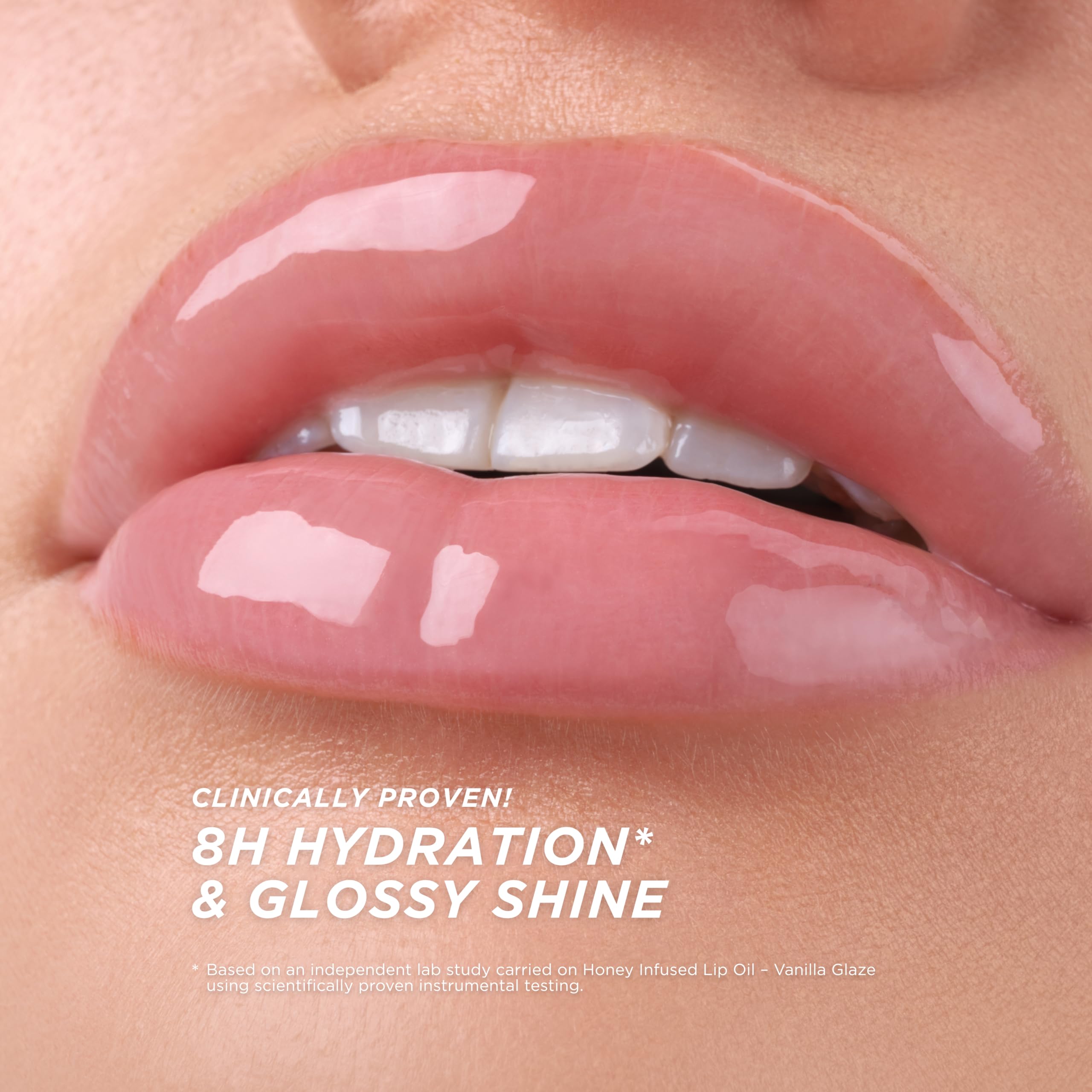 Gisou Honey Infused Hydrating Lip Oil, Nourishing Lip Moisturizer for Dry Lips, 0.27 fl oz (Vanilla Glaze)