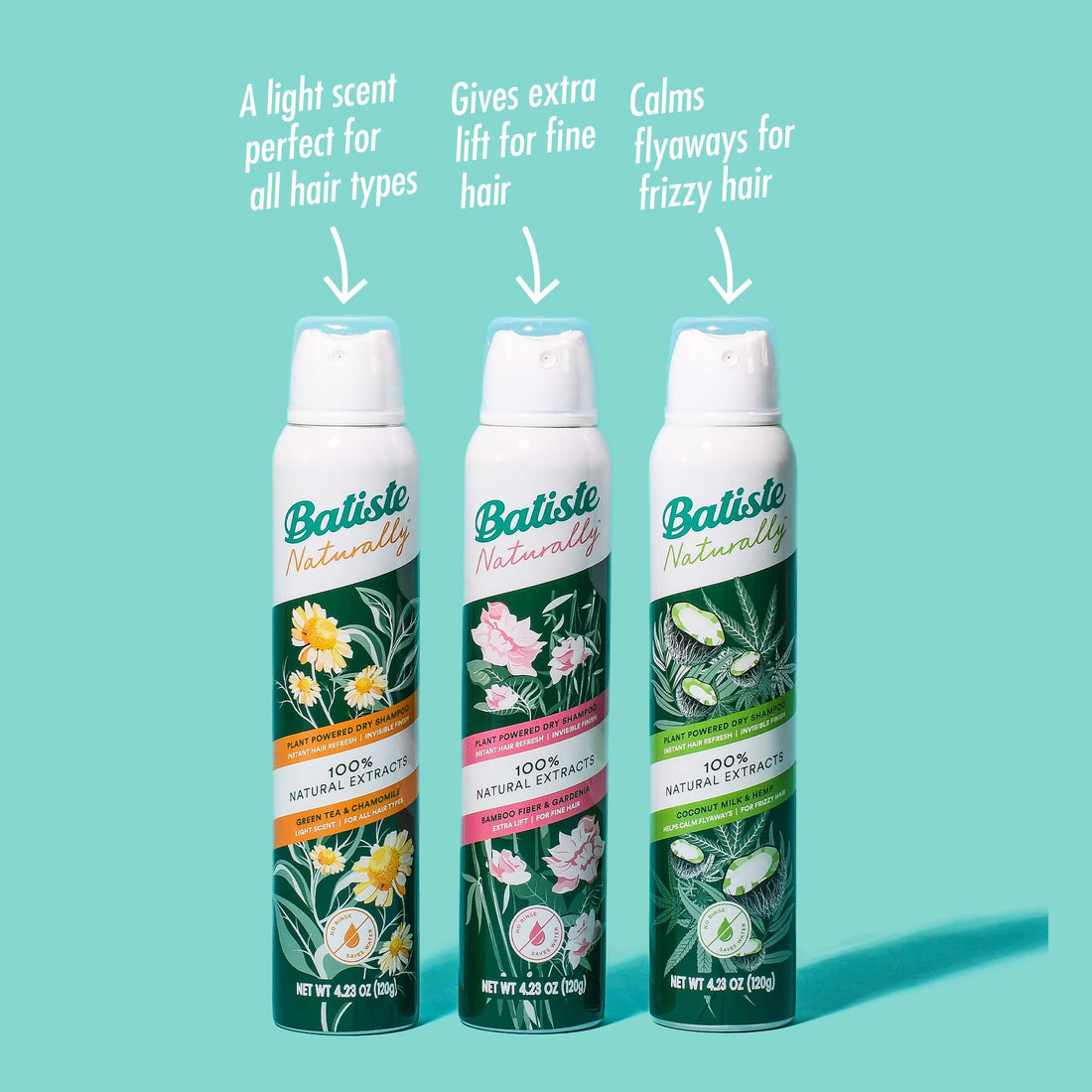 Batiste Natural - Green Tea Chamomile 4.23 oz.