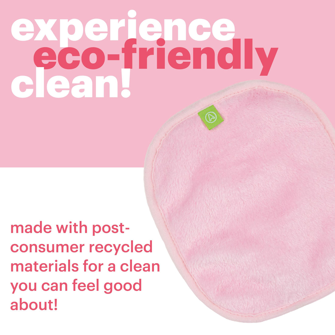 AfterSpa, Magic Make Up Remover Reusable Cloth - Mini, Pink, 1 Cloth