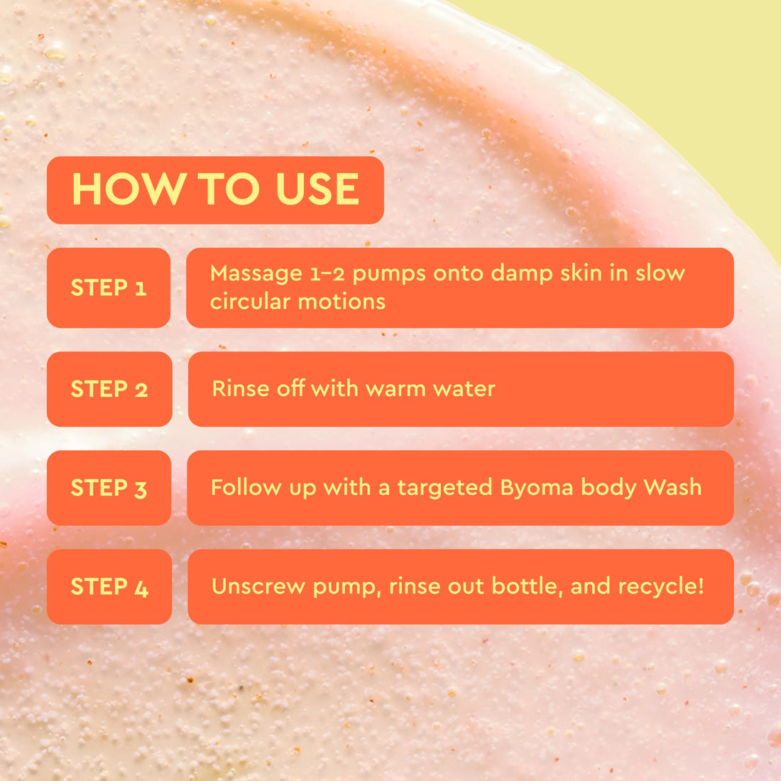 BYOMA Smoothing Body Polish - For Breakouts & Textured Skin - Exfoliating Body Scrub with PHA & Panthenol - Restores Skin Barrier & Soothes Inflammation - 6.8 fl oz