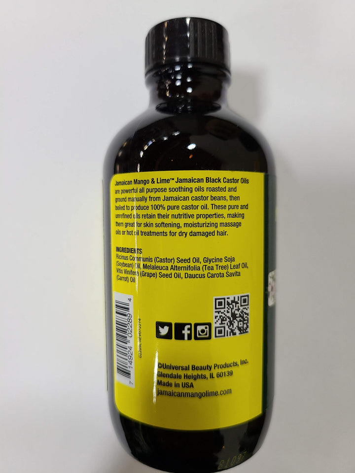 Jamaican Mango & Lime Black Castor Oil (Tea Tree) 4oz
