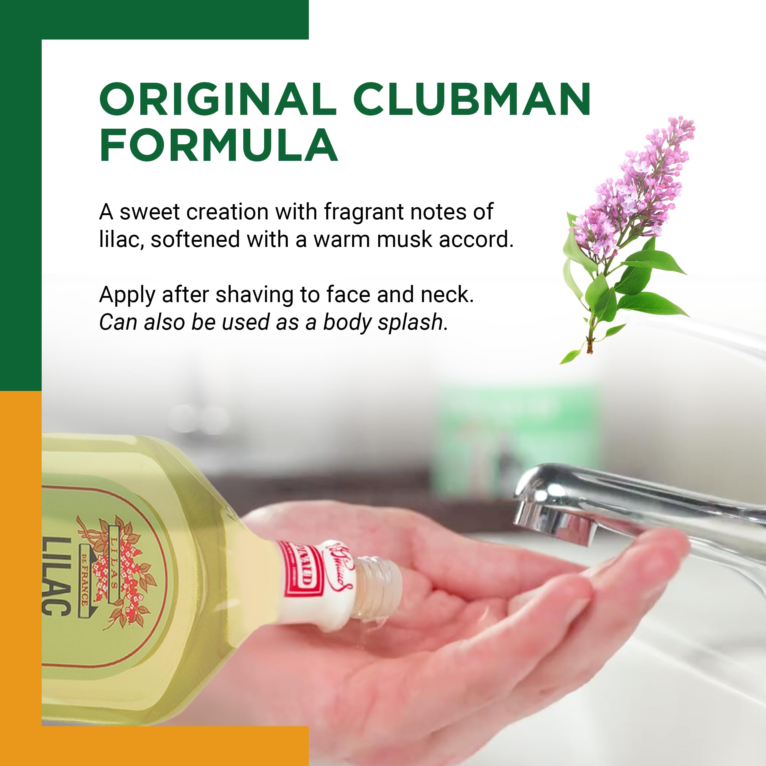 Clubman Pinaud Lilac Vegetal After-shave Lotion, 6-Ounce