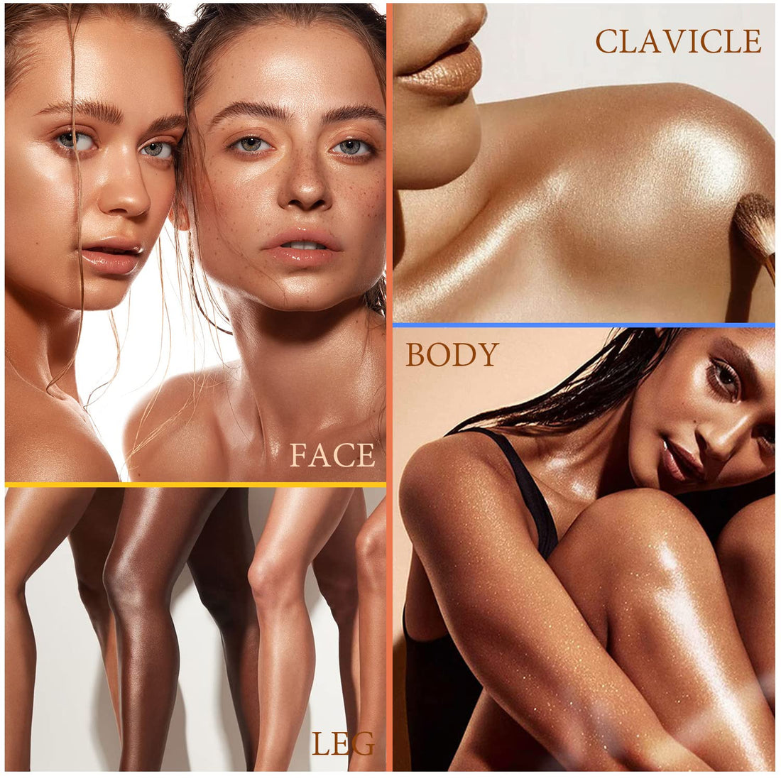 Firstfly Liquid Luminizer, Waterproof Moisturizing Light Shimmer Glow Illuminator for Face & Body, All In One Makeup Liquid Illuminator, Summer Body Luminizer, Face Highlighter