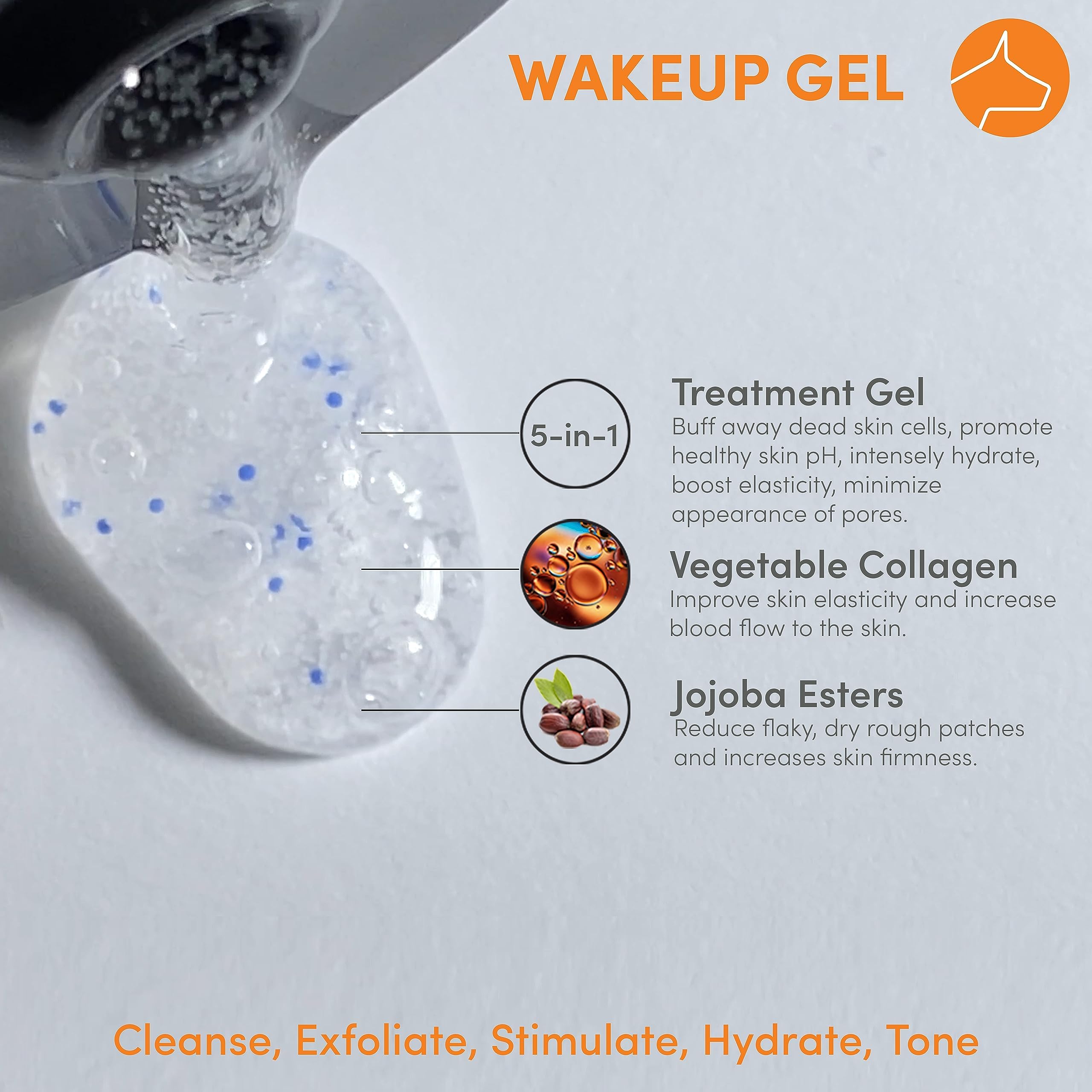 Dogface Deluxe Kit- Men's Red Light Facial Brush, Silicone Bristles Exfoliate & Cleanse, Hyaluronic Acid Moisturizes & Hydrates, Retinol Night Serum- Technobrush, Wakeup Gel, Day Boom & Night Boost