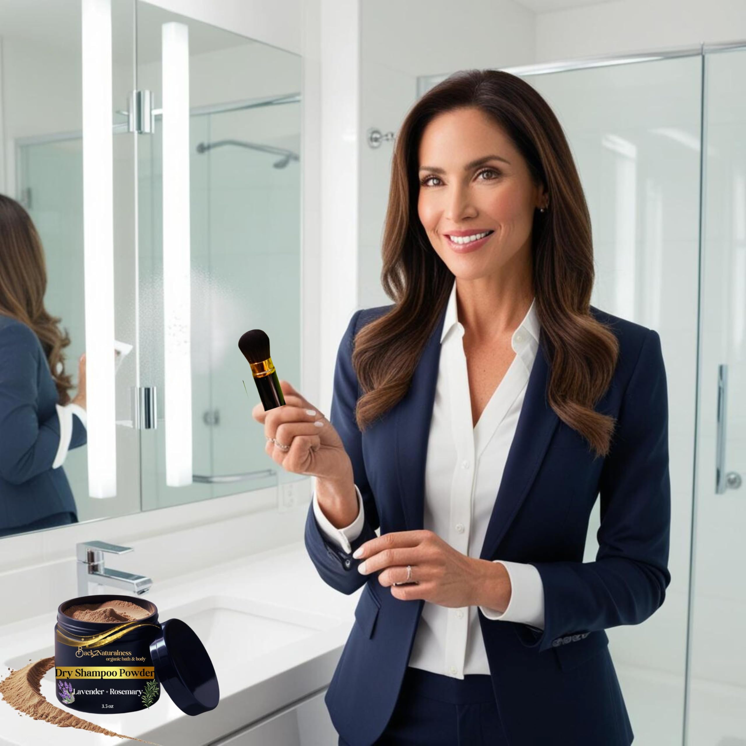 New! Dry Shampoo Powder for Women – Best Powder Dry Shampoo, Non-Toxic & Non-Aerosol – Instantly Refreshes Hair, Absorbs Oil, No White Cast, Softens & Volumizes, Residue-Free (Lavender + Rosemary)