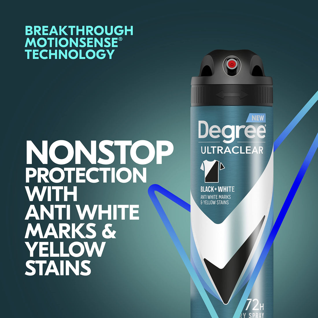 DEGREE Men Ultrclear Antiperspirant Spray Protects from Deodorant Stains Black + White Instantly Dry Spray Deodorant 3.8 oz 3 Count, 11.4 Ounce