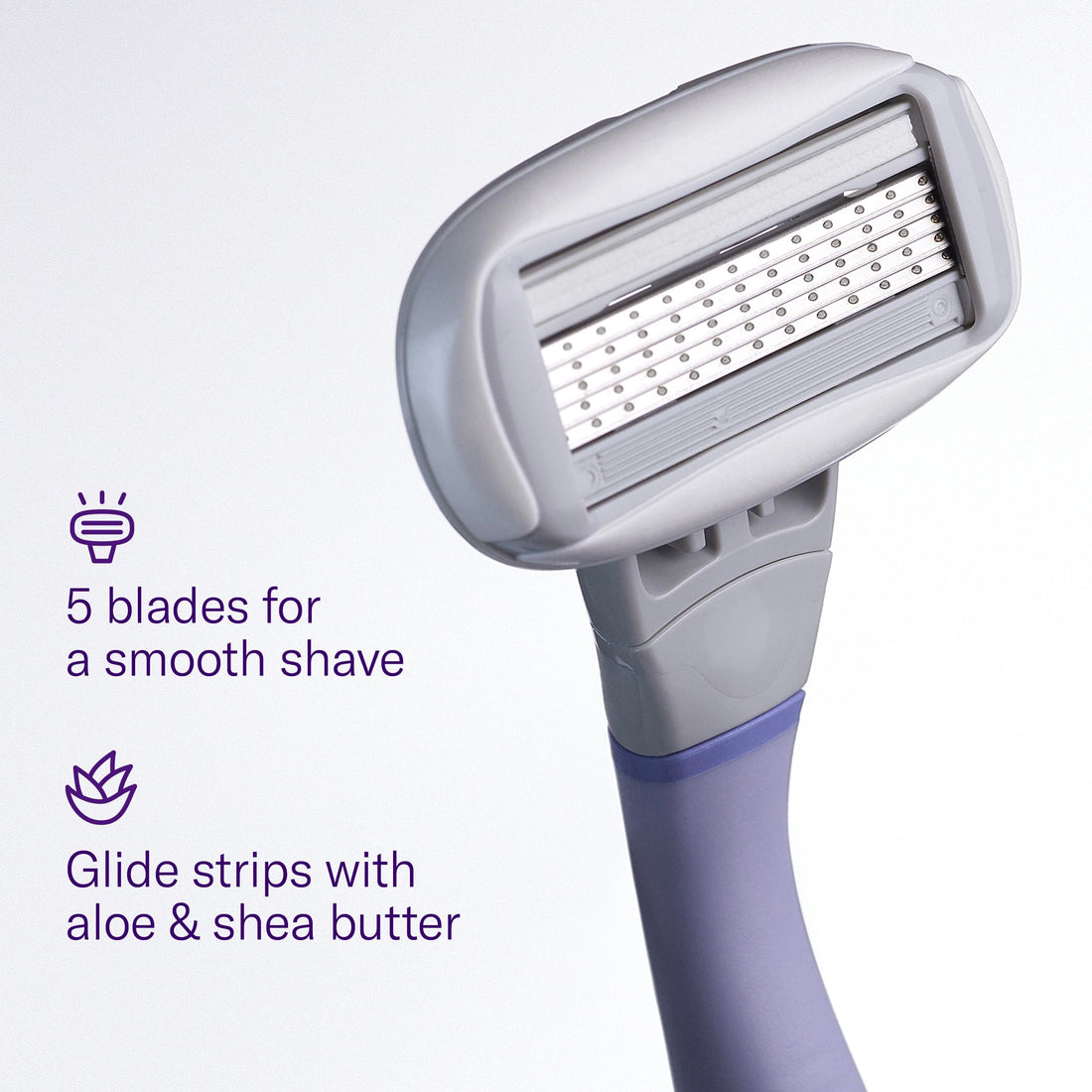 Flamingo Women's Original Razor Blade Refill Cartridges for Women - 6 Count - 5-Blade Shaving Razors for Women