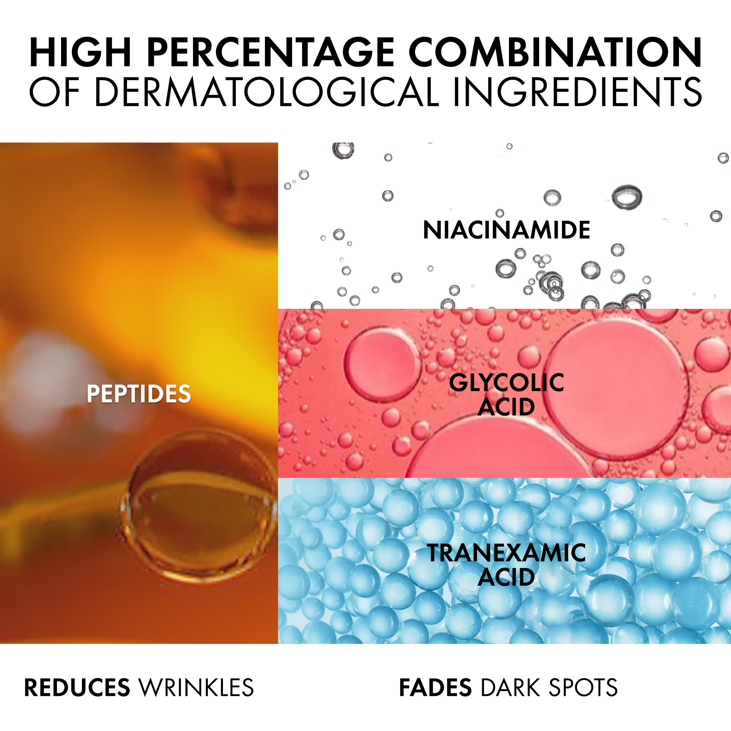 Vichy LiftActiv B3 Serum 5% Niacinamide + Glycolic Acid + Tranexamic Acid + Peptides, Fades Dark Spots & Smooths Wrinkles In 8 Weeks, Discoloration Correcting Serum, Alcohol Free