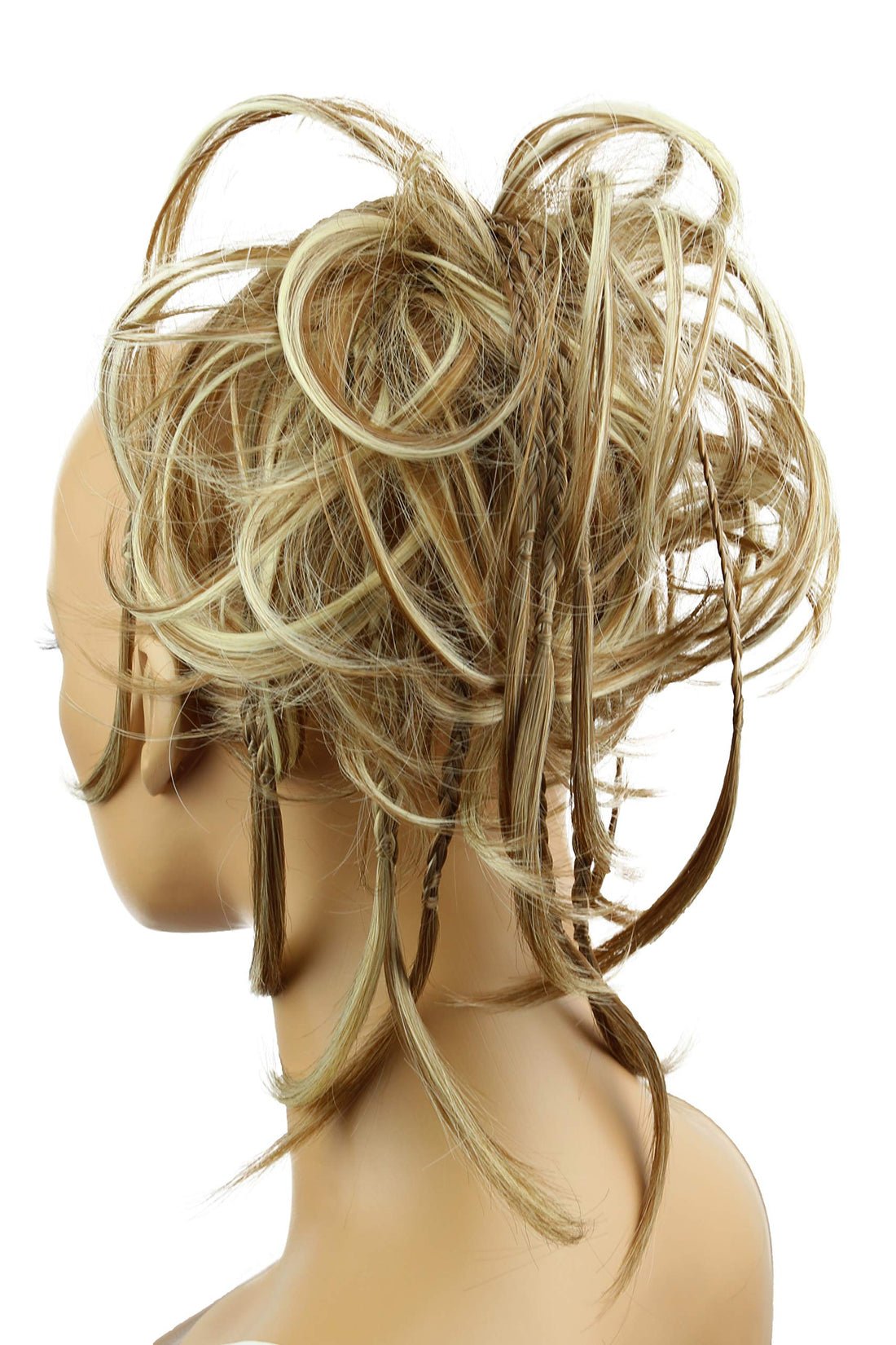 Light Brown Blonde Mix #6H613 G21D: Prettyshop Hairpiece Hair Rubber Scrunchie Scrunchy Updos Voluminous Wavy Messy Bun Light Brown Blonde Mix #6H613 G21D