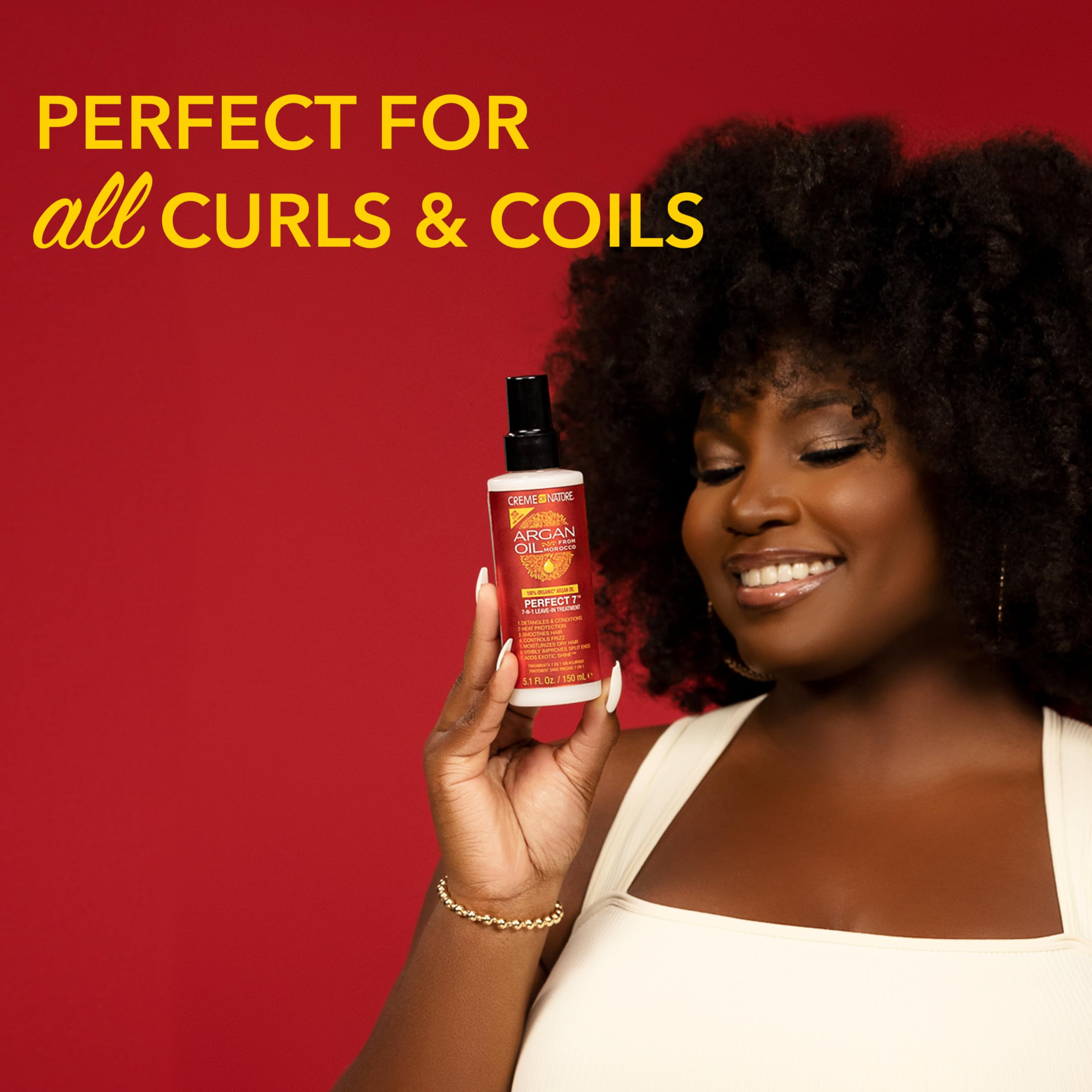 Creme of Nature Argan Oil Perfect 7-in-1 Leave-in Treatment, 4.23 Ounce