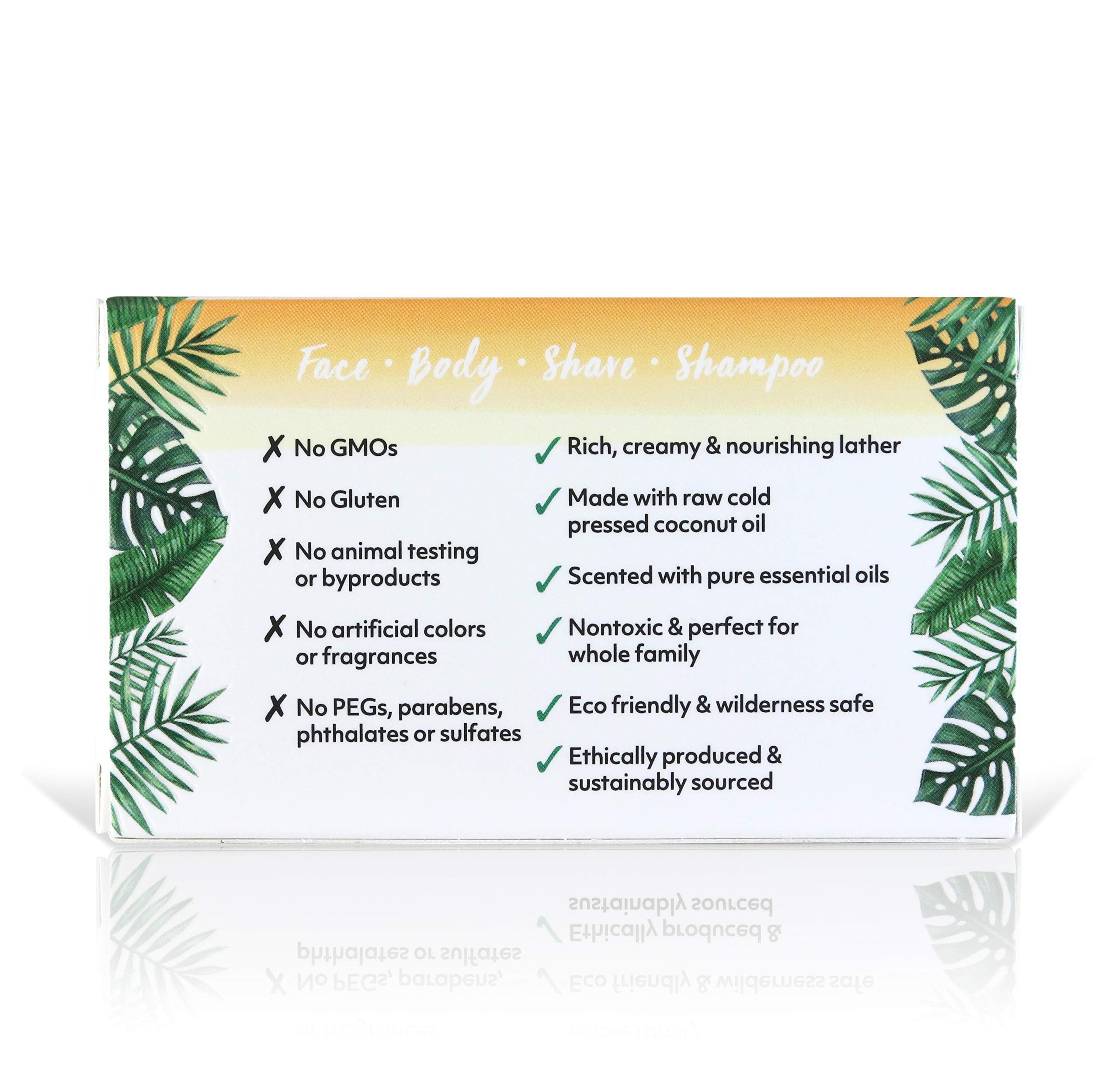 Organic Fiji Coconut Oil Soap, Pink Grapefruit, 7 Ounce