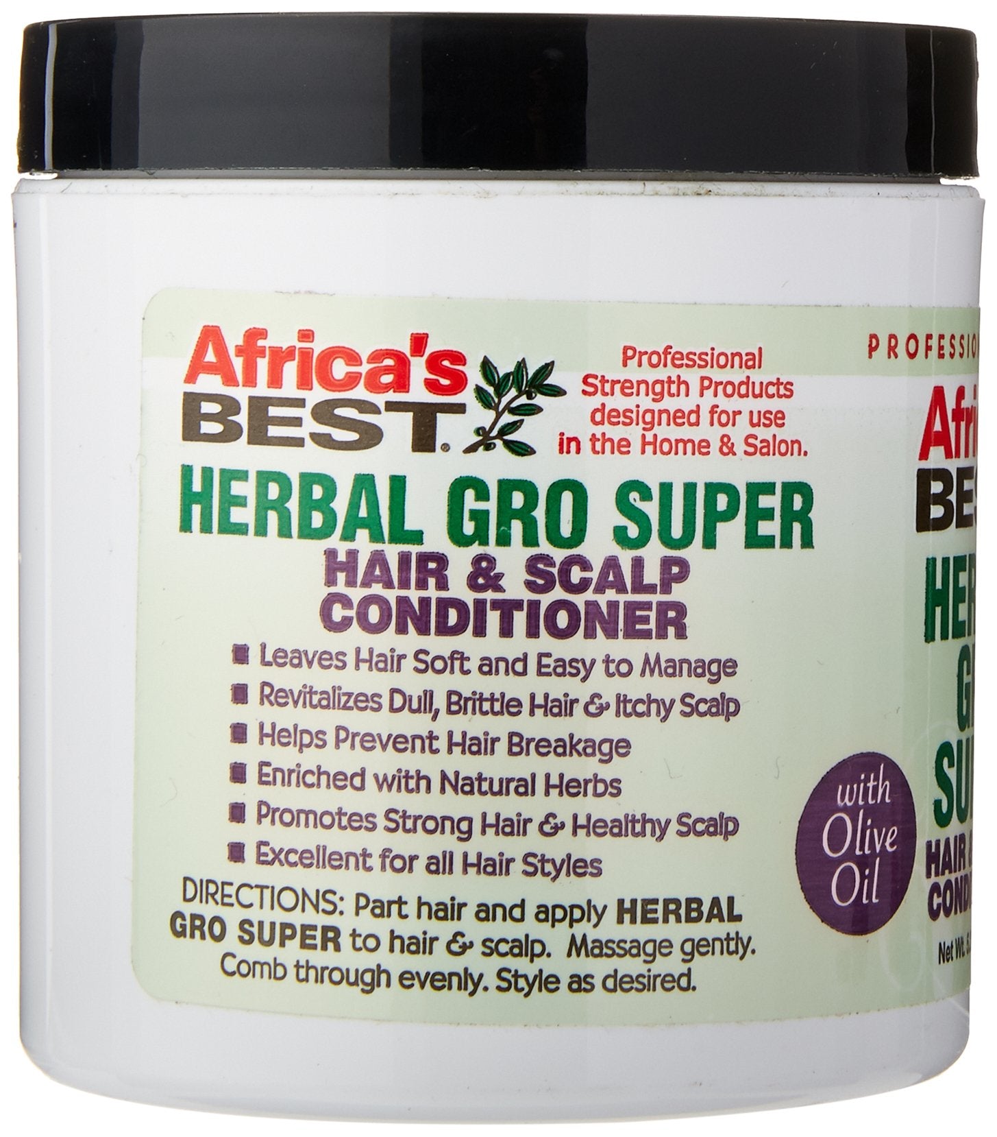 Africa's Best Super Gro Maximum Hair and Scalp Conditioner, 5.25 Ounce