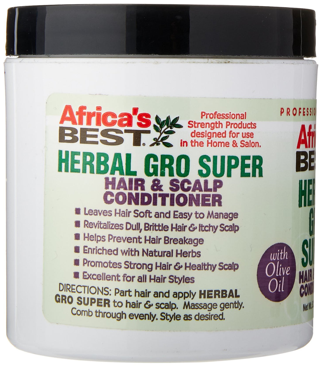 Africa's Best Super Gro Maximum Hair and Scalp Conditioner, 5.25 Ounce