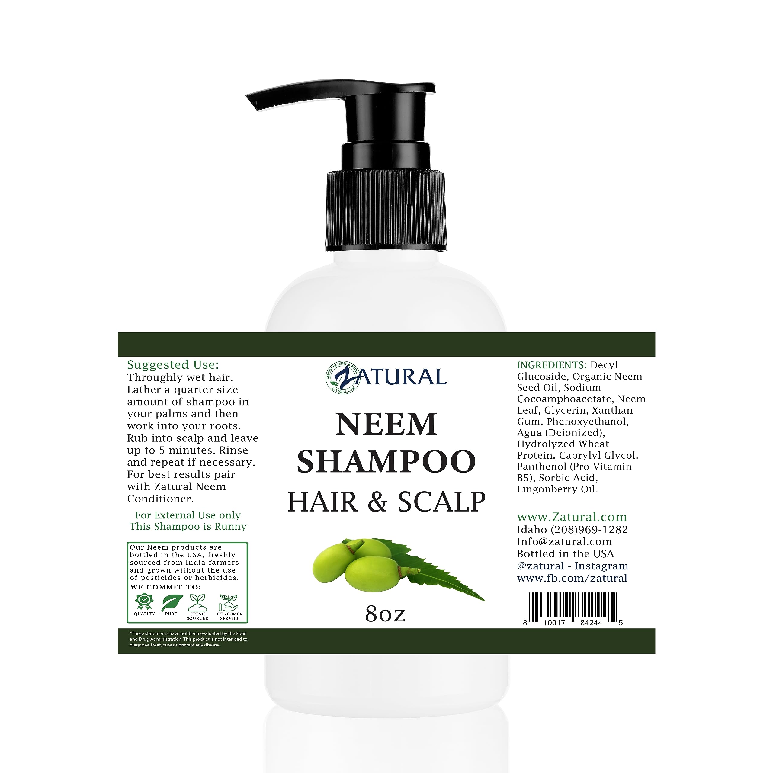 8 Ounce : Neem Scalp Shampoo (8 Ounce)