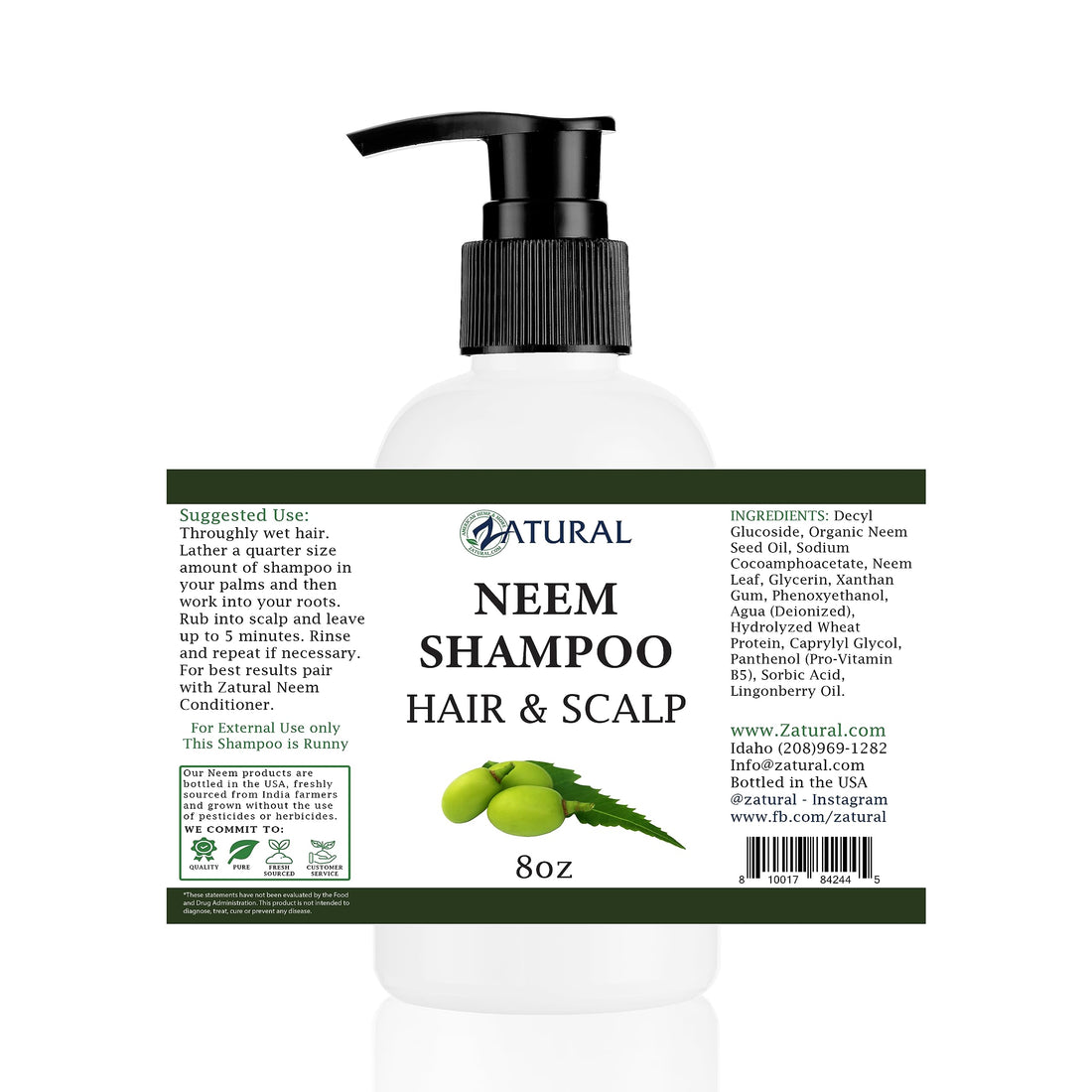8 Ounce : Neem Scalp Shampoo (8 Ounce)