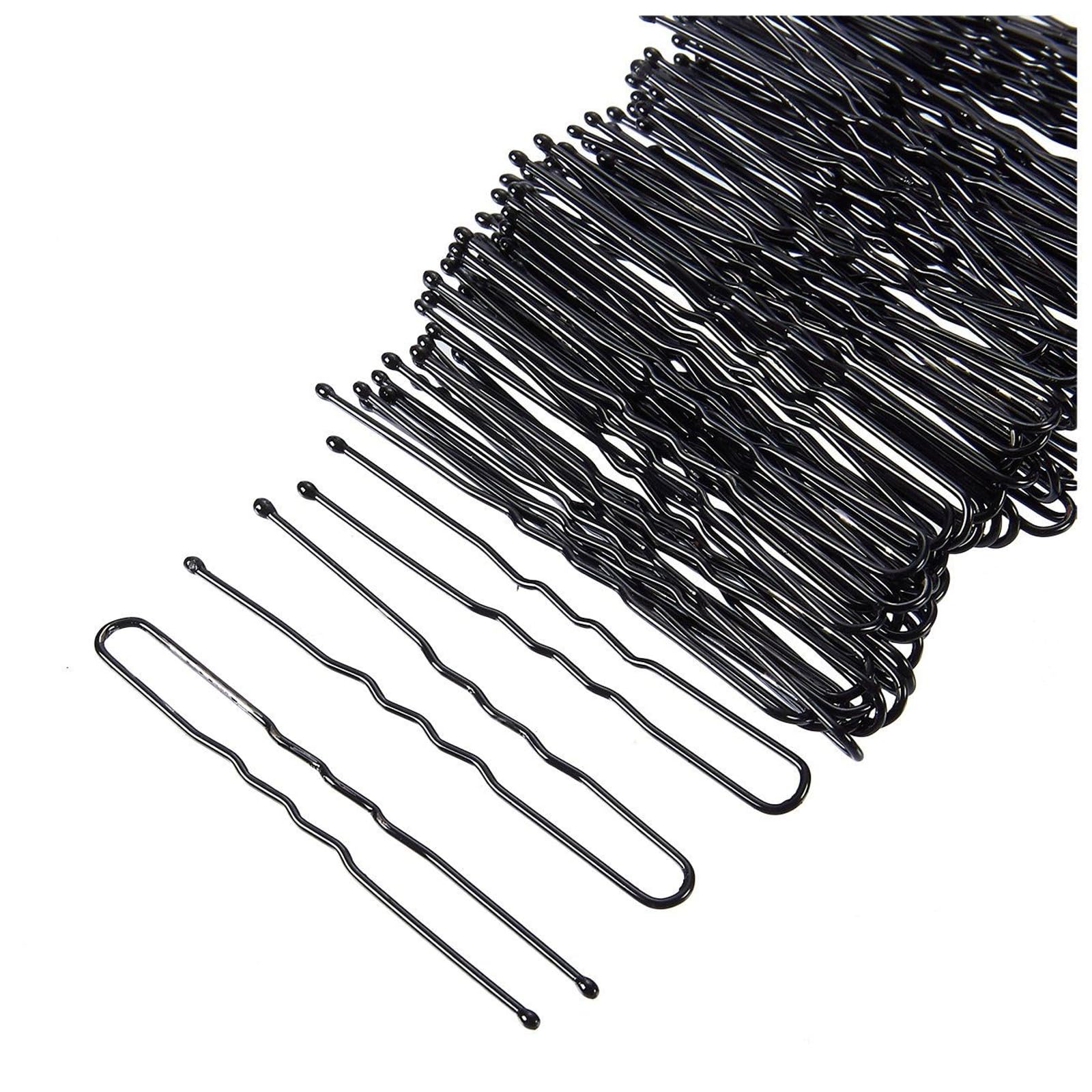 Juvale 2-Inch: Hair Pins - 540-Count U-Shaped Hairpins, Bun Bobby Pins, Hair Clips For Updo Hairstyles, Hair Styling Accessories, Black, 2 Inches