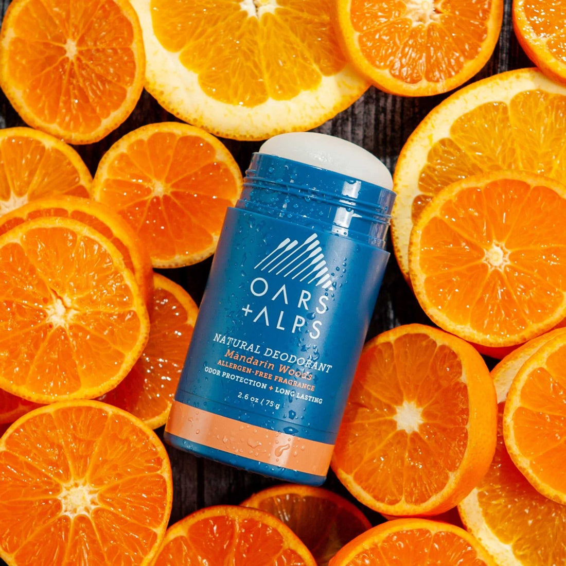 Oars + Alps Natural Deodorant for Men and Women, Aluminum Free and Alcohol Free, Vegan and Gluten Free, Mandarin Woods, 2 Pack, 5.2 Oz