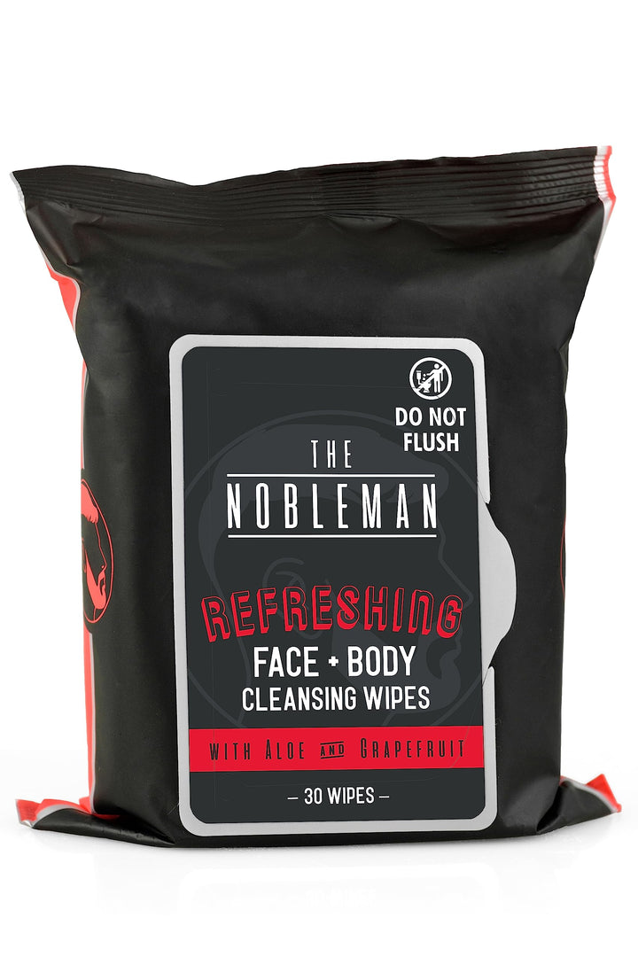 Men's Refreshing Face + Body Cleansing Wipes with Grapefruit - 30ct