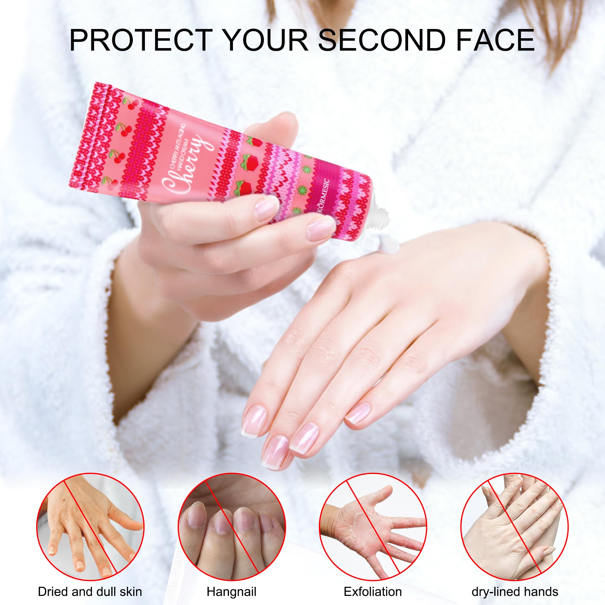 Furnizone Hand Cream Gifts for Women, 8 Pack Hand Lotion for Dry Cracked Hands, Travel Size Mini Hand Lotion with 2 Nail Care Oils, Mothers Day Gifts for Mom Valentines Day Bridesmaid Proposal