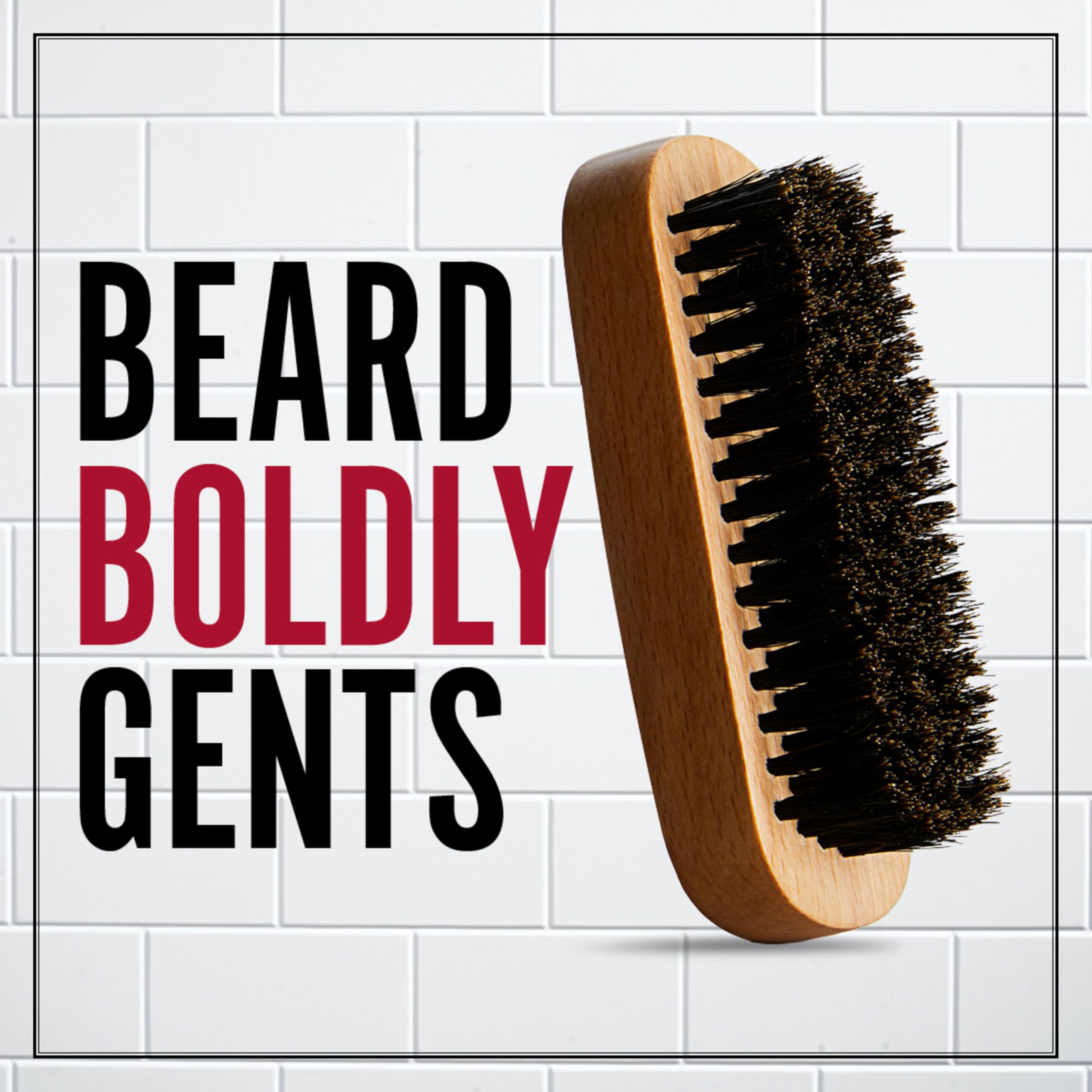 Cremo Beard Accessories, 100% Boar Bristle Beard Brush with Wood Handle - Shape, Style And Groom Any Length Facial Hair
